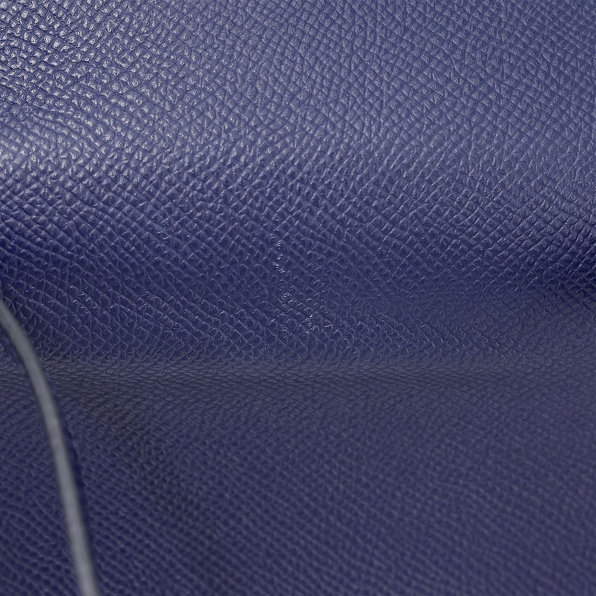 HERMÈS Constance Mini 19 shoulder bag in Blue Sapphire Epsom leather with Enamel hardware - 19