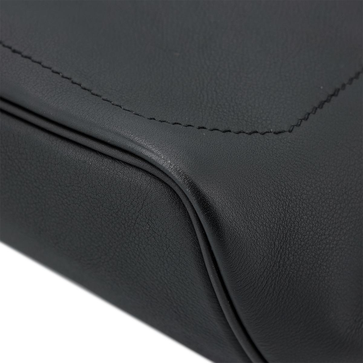 HERMÈS Sac City Slide Cross GM shoulder bag in Plomb and Vert Cypress Evercolor leather with Palladium hardware - 12