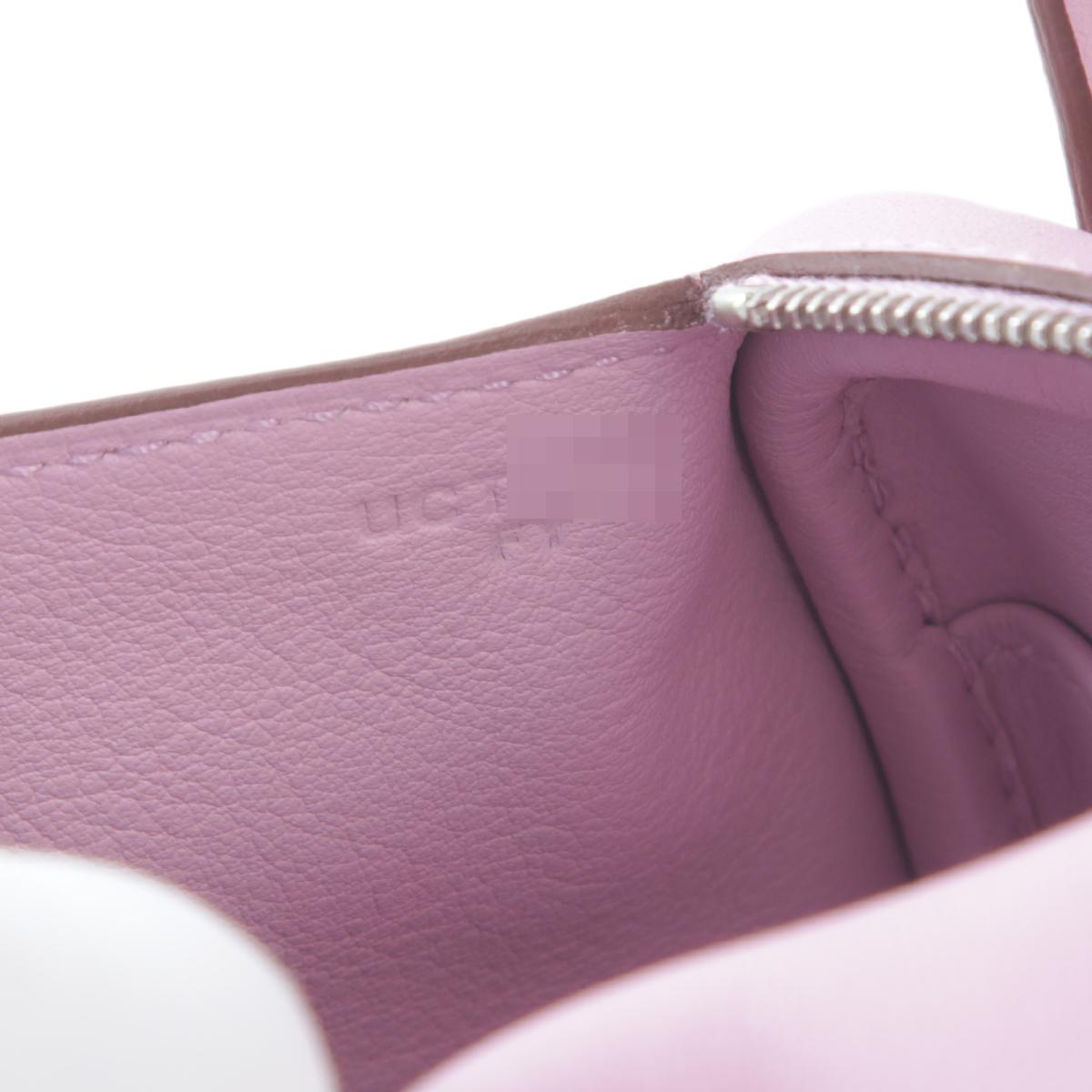 SA超美品 HERMÈS 爱马仕 Mini Lindy X9 锦葵紫 Mauve Sylvestre Swift牛皮 银扣 U刻 2022年 - 15