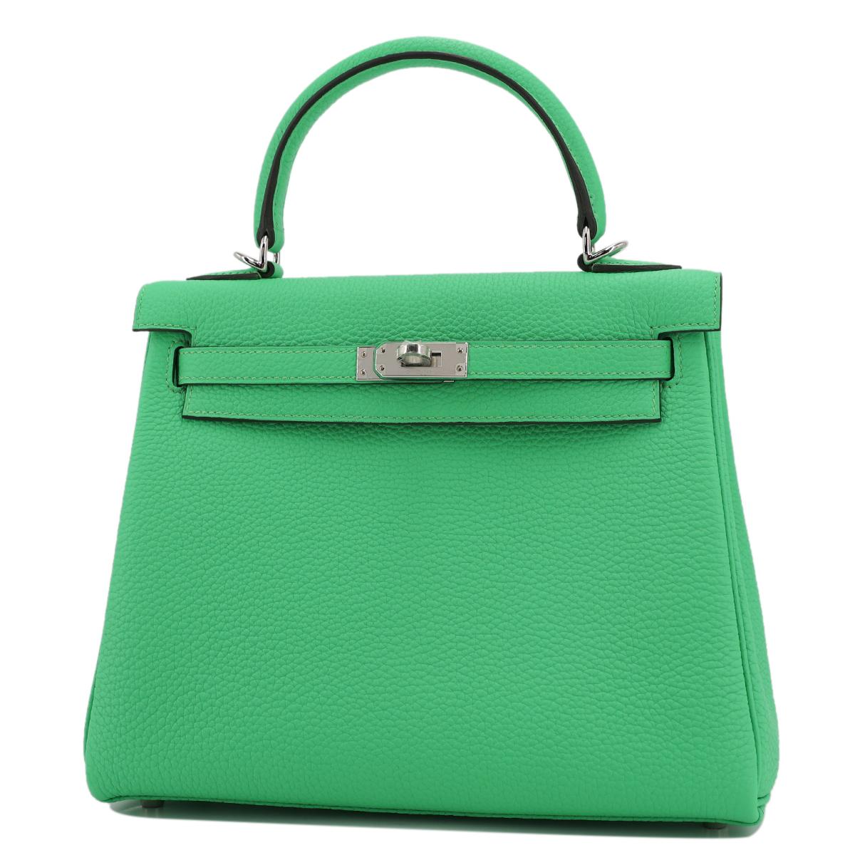 HERMÈS エルメス ケリー25 ヴェールコミック トゴ シルバー金具 W刻印 - 2