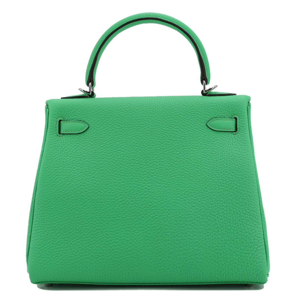 HERMÈS エルメス ケリー25 ヴェールコミック トゴ シルバー金具 W刻印 - 3