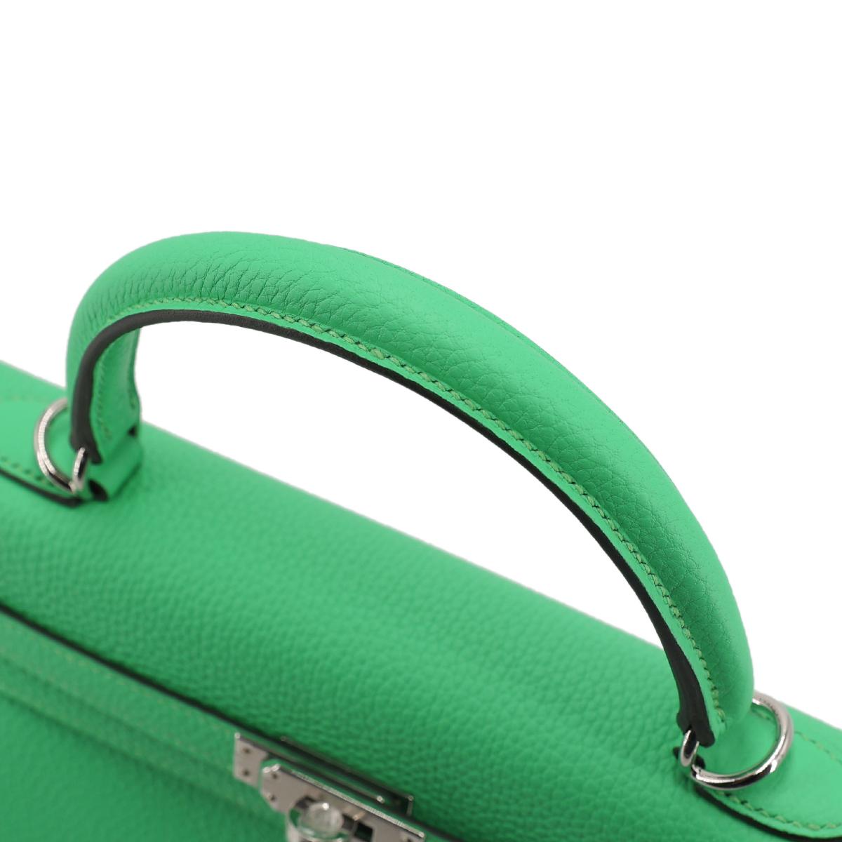 HERMÈS エルメス ケリー25 ヴェールコミック トゴ シルバー金具 W刻印 - 6
