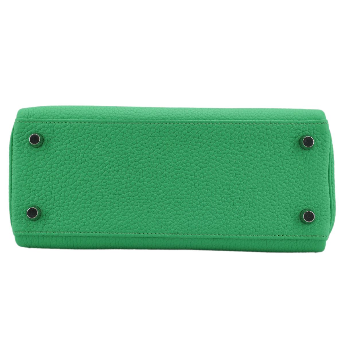 HERMÈS エルメス ケリー25 ヴェールコミック トゴ シルバー金具 W刻印 - 7
