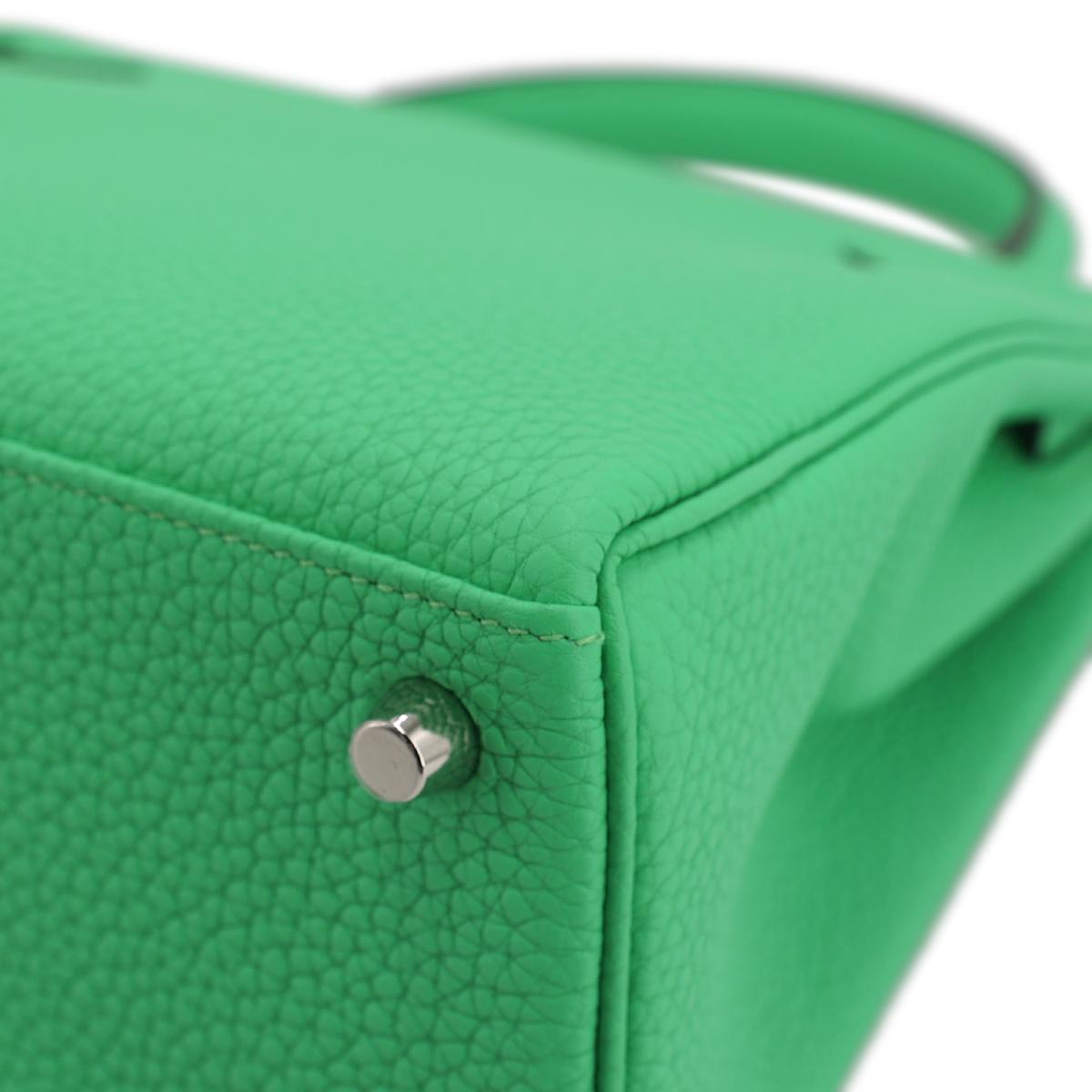 HERMÈS エルメス ケリー25 ヴェールコミック トゴ シルバー金具 W刻印 - 11