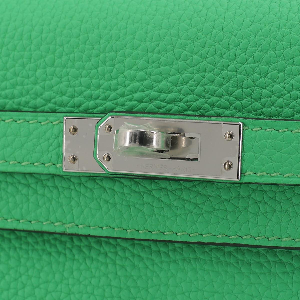 HERMÈS エルメス ケリー25 ヴェールコミック トゴ シルバー金具 W刻印 - 12