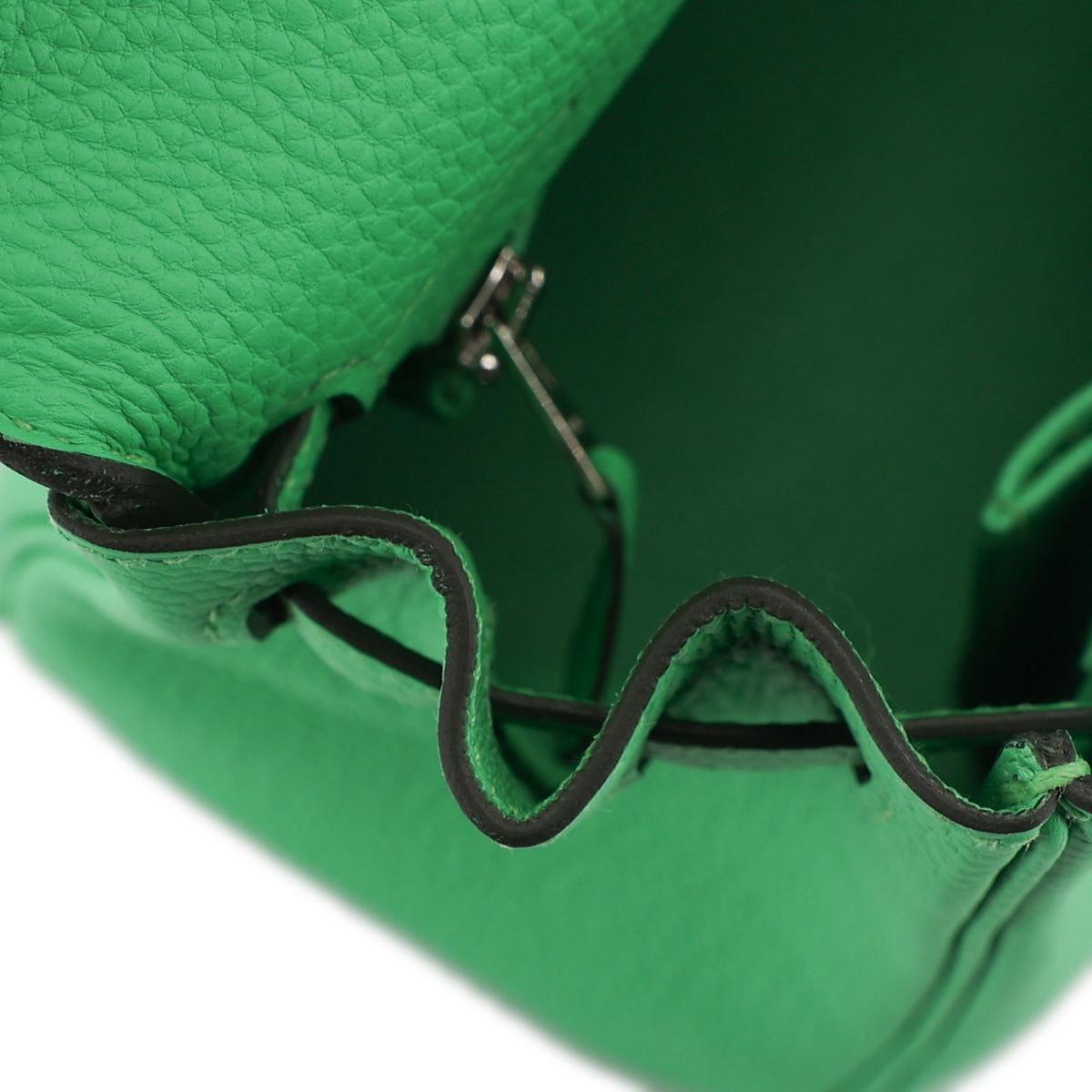 HERMÈS エルメス ケリー25 ヴェールコミック トゴ シルバー金具 W刻印 - 16