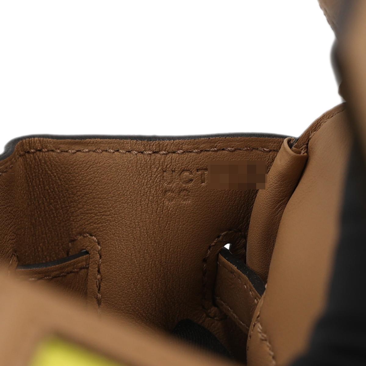 [未使用保存品] HERMÈS 愛馬仕 限量款 Birkin Cargo 25 手提包 9N Jaune Citron 糖果黃 0M Chai 奶茶色 Swift牛皮 帆布 銀扣 - 18