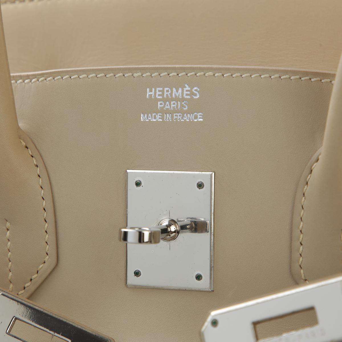 HERMÈS Limited Edition Birkin 35 handbag in Multi-color Vibrato goatskin and Box calfskin with Palladium hardware - 13