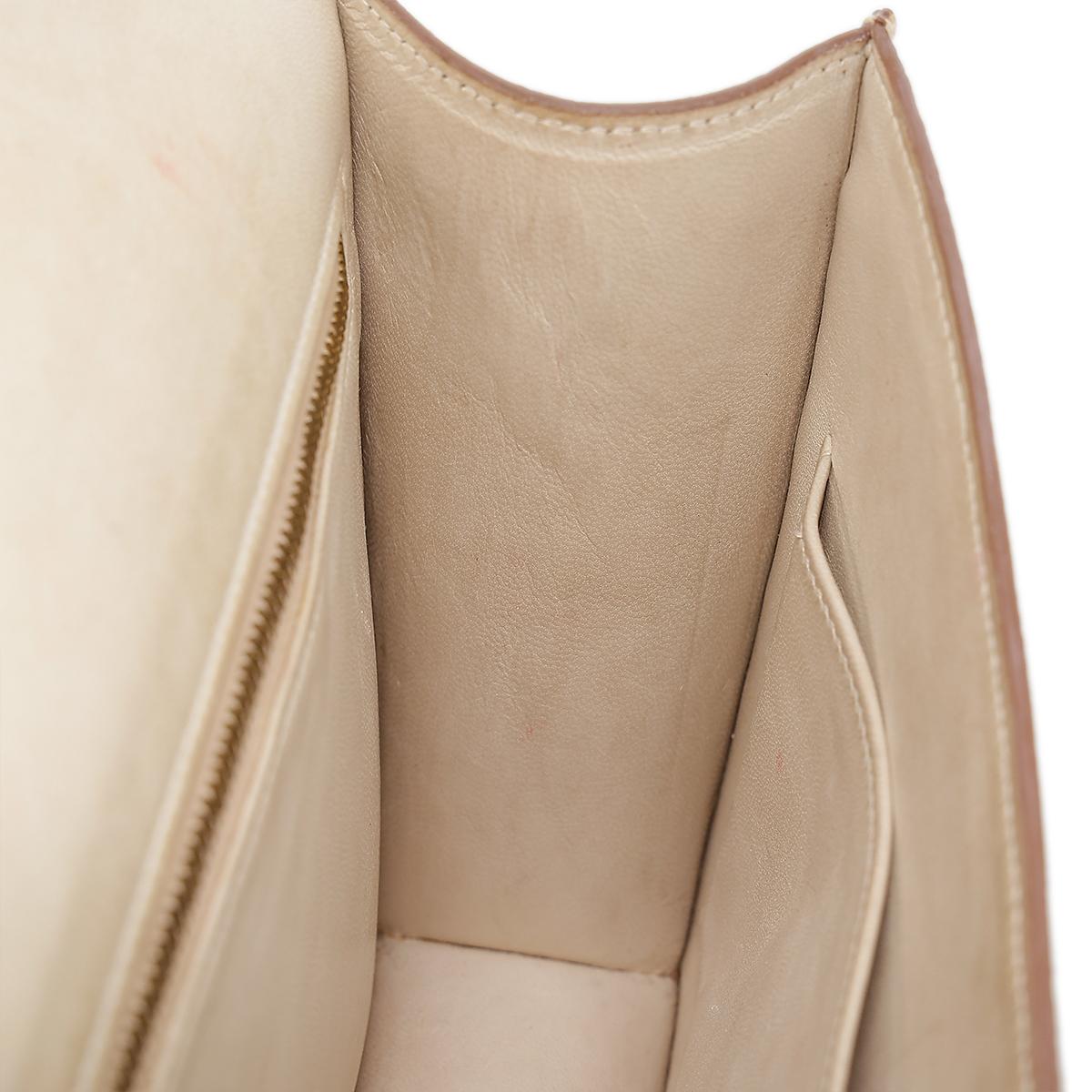 HERMÈS Lizard Constance 23 shoulder bag in Beige with Gold hardware - 28