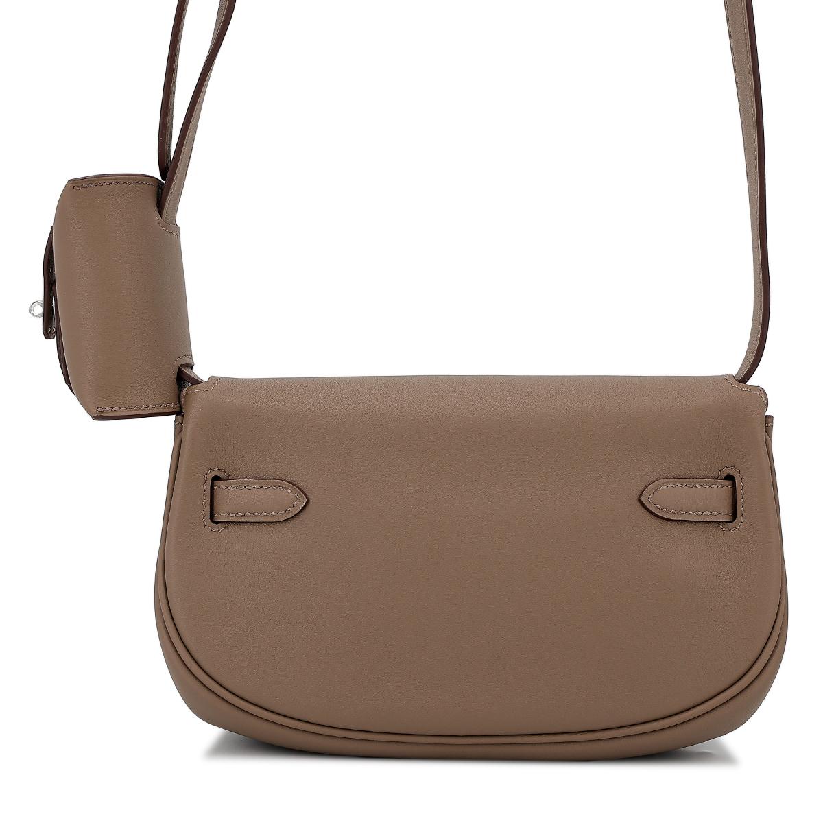 Brand New ( Rank N ) HERMÈS Kelly Moove Etoupe (18) Swift Palladium hardware W (2024) - 3