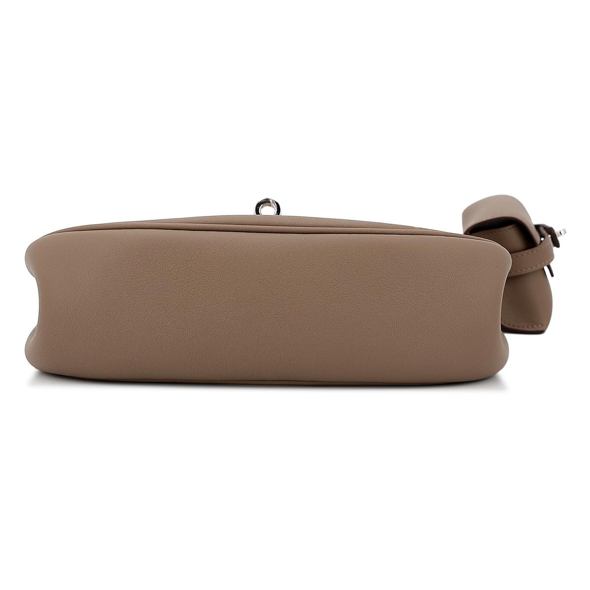 Brand New ( Rank N ) HERMÈS Kelly Moove Etoupe (18) Swift Palladium hardware W (2024) - 8