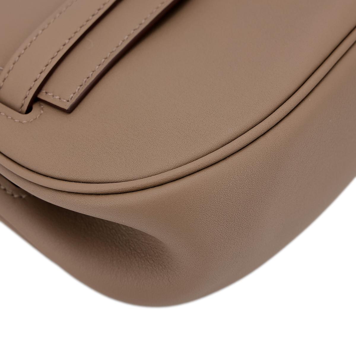 Brand New ( Rank N ) HERMÈS Kelly Moove Etoupe (18) Swift Palladium hardware W (2024) - 11