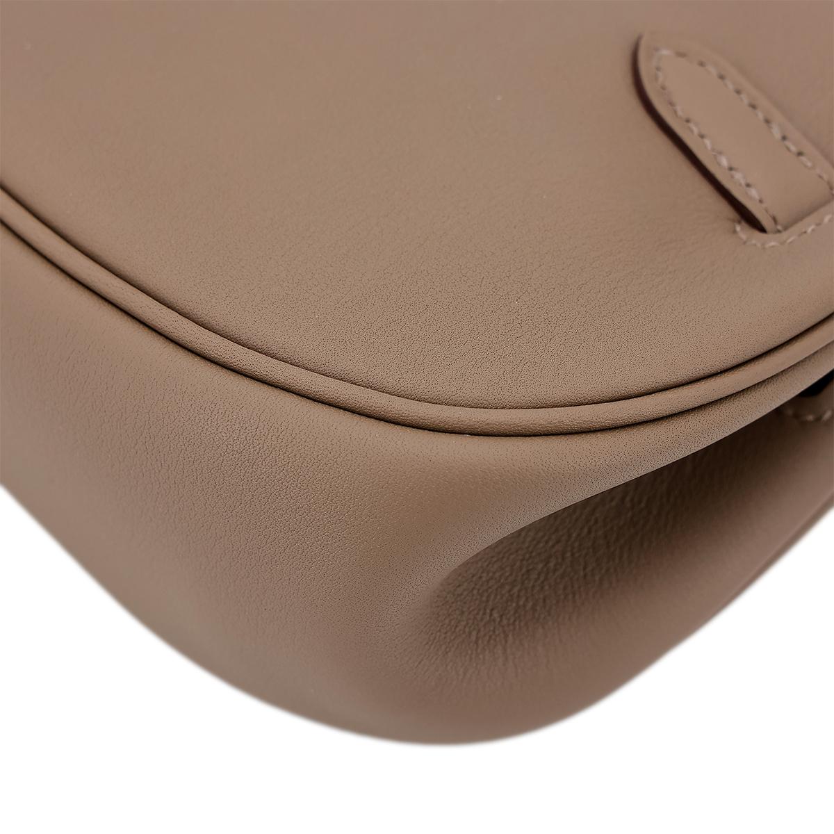 Brand New ( Rank N ) HERMÈS Kelly Moove Etoupe (18) Swift Palladium hardware W (2024) - 12