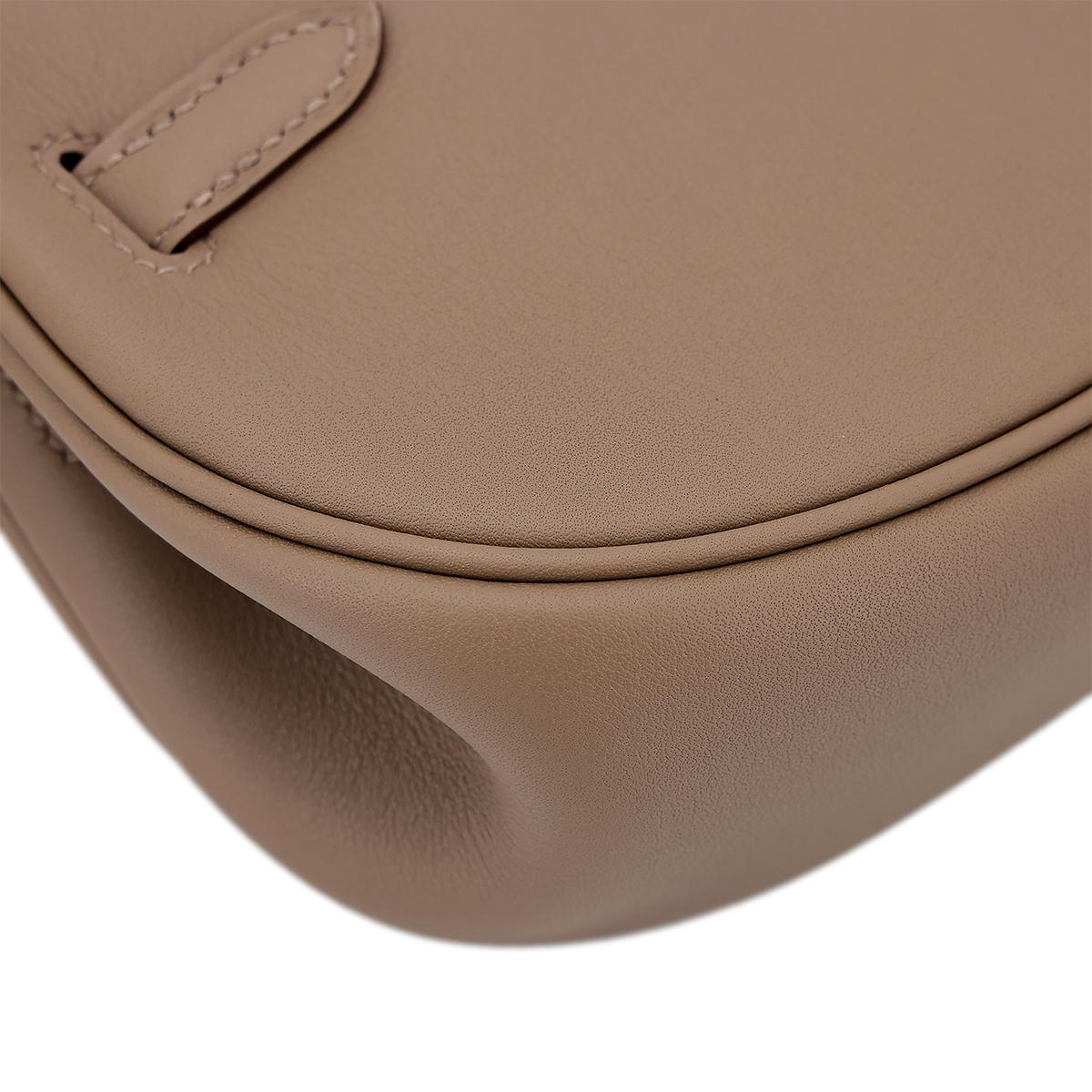 Brand New ( Rank N ) HERMÈS Kelly Moove Etoupe (18) Swift Palladium hardware W (2024) - 10