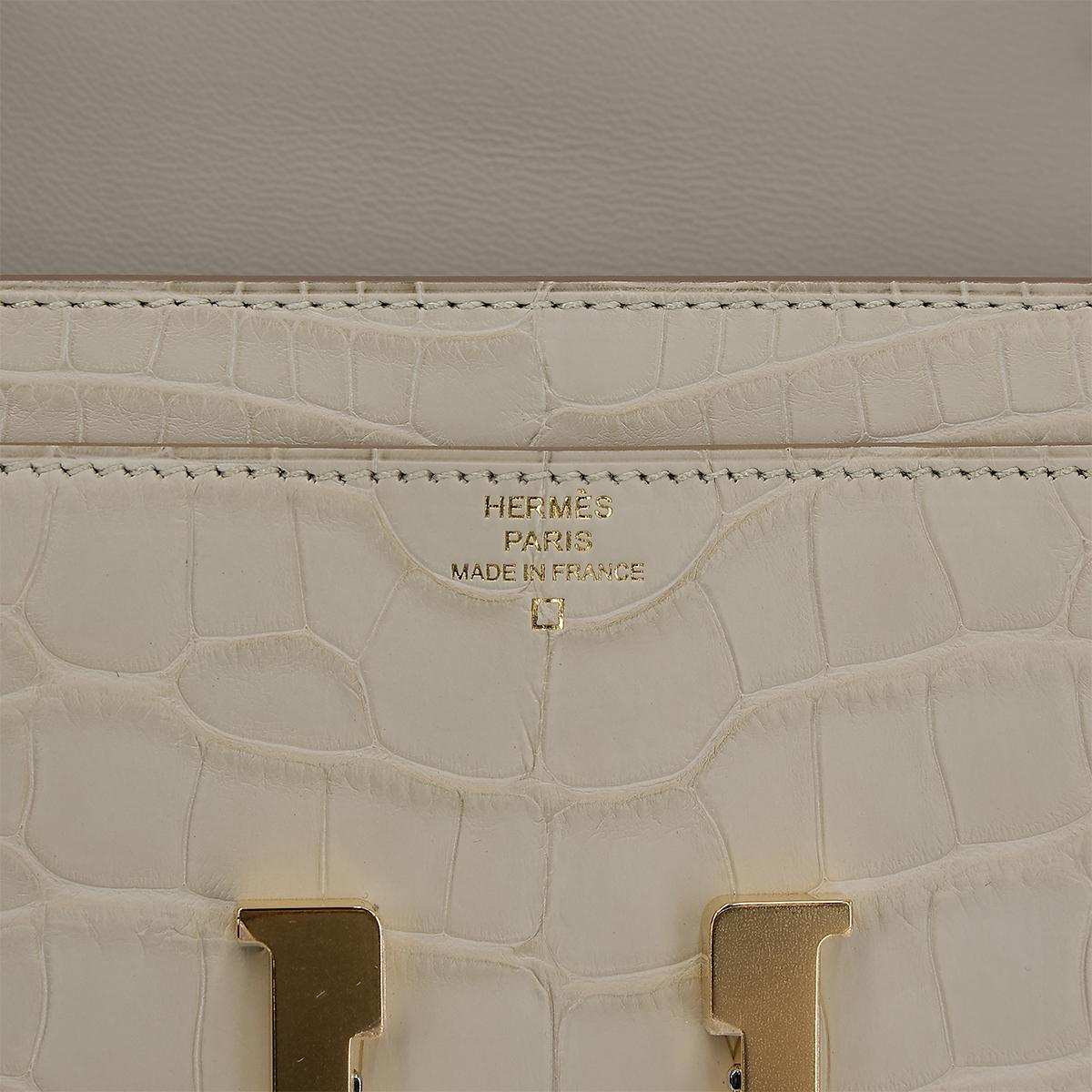 HERMÈS エルメス コンスタンストゥーゴー ベトン アリゲーターマット ゴールド金具 U刻印 - 15