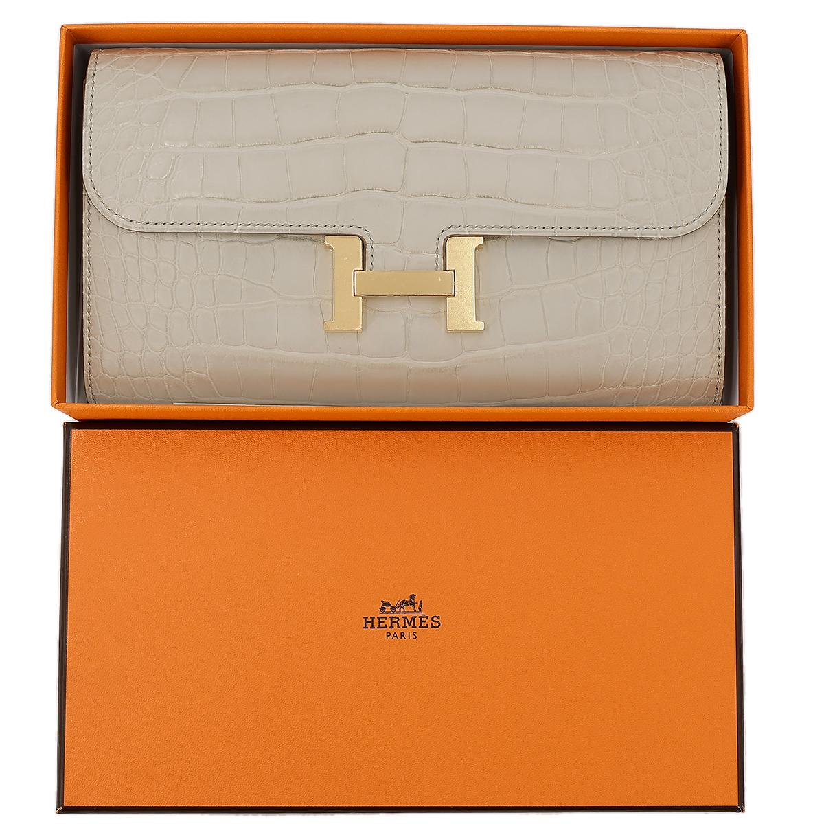 HERMÈS エルメス コンスタンストゥーゴー ベトン アリゲーターマット ゴールド金具 U刻印 - 22