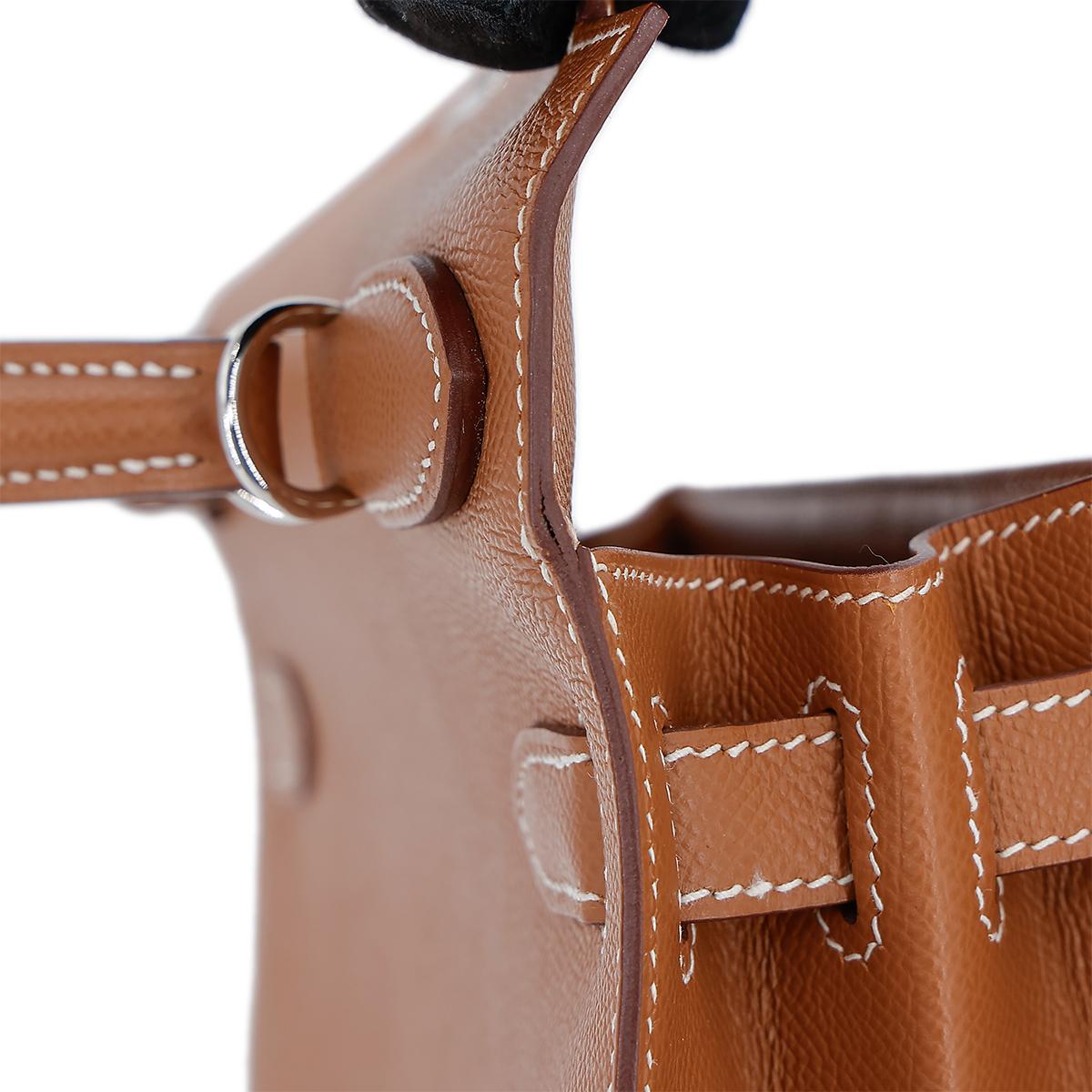 HERMÈS Kelly 28 Sellier in Gold Epsom leather with Palladium hardware - 19