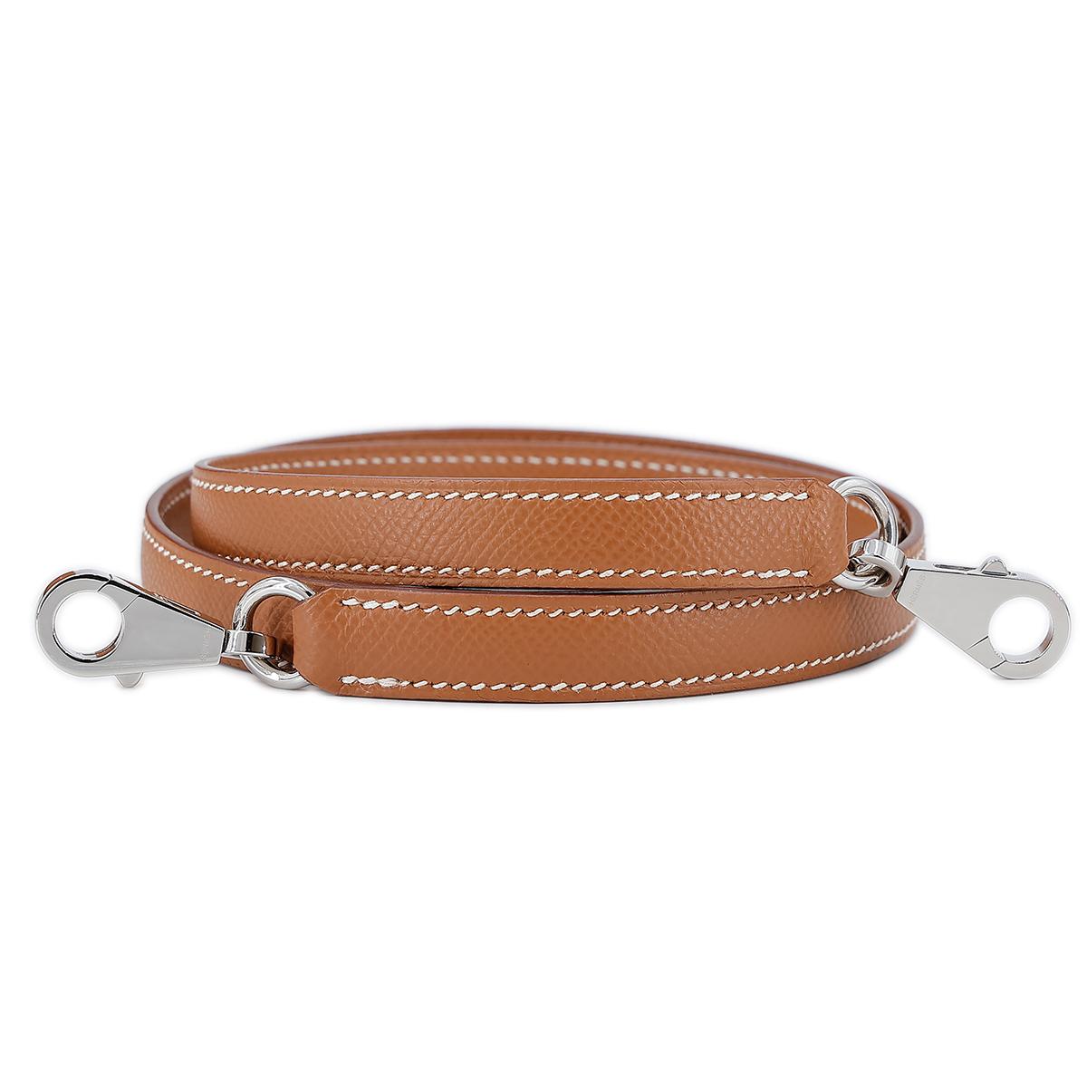 HERMÈS Kelly 28 Sellier in Gold Epsom leather with Palladium hardware - 25