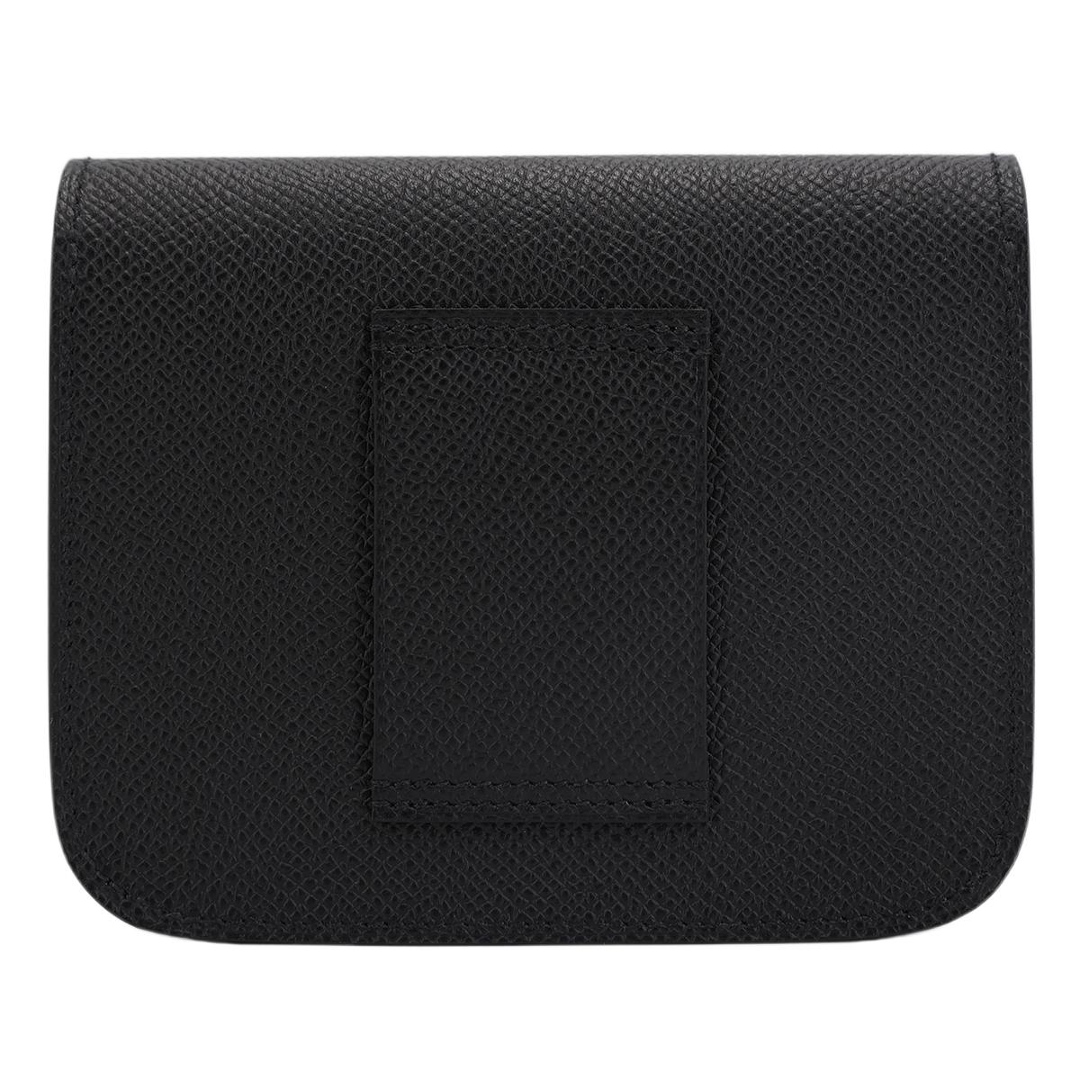 HERMÈS Constance Slim wallet in Black Epsom leather with Gold hardware - 3