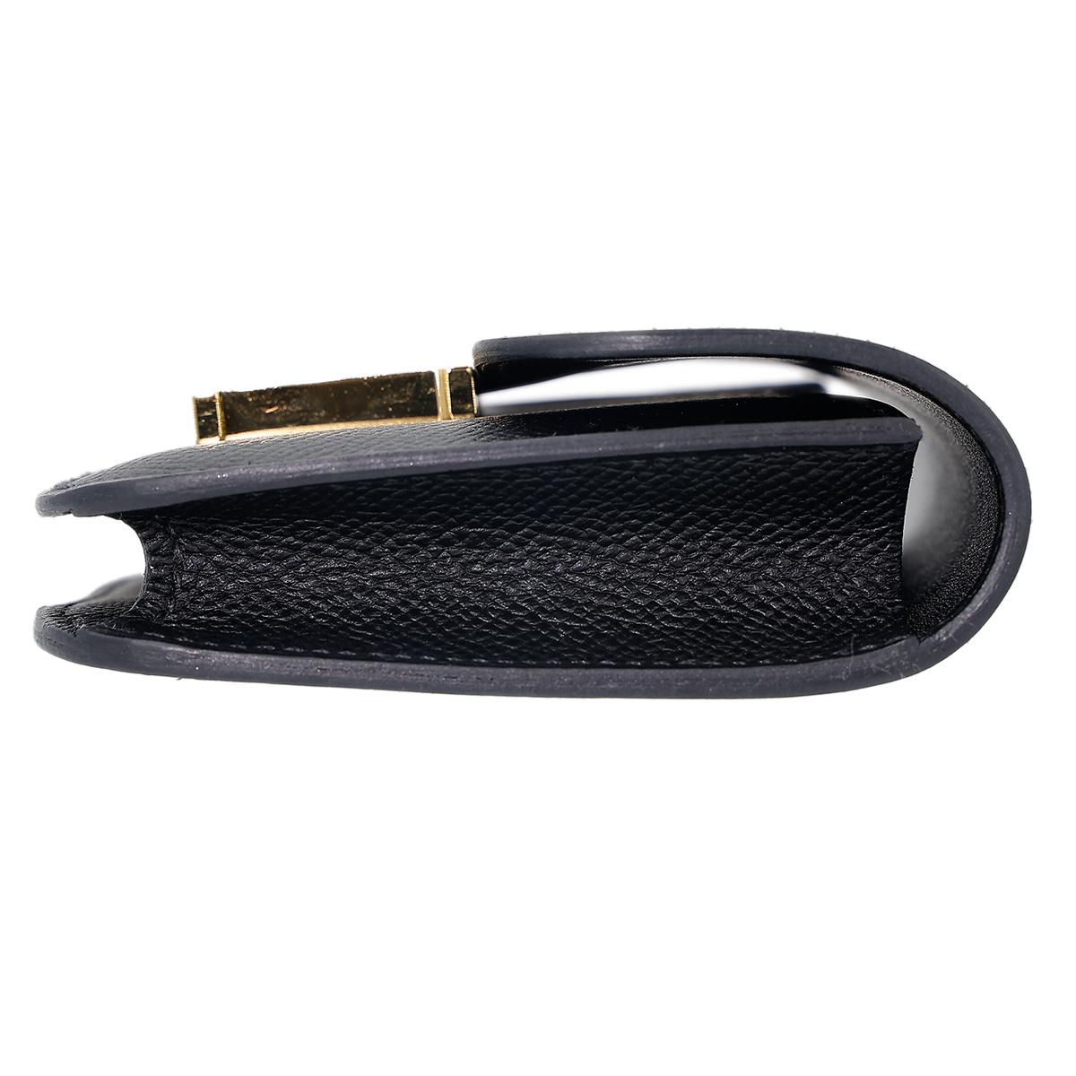 [中古] HERMÈS 爱马仕 Constance Slim 康康 钱包 89 Noir 黑色 Epsom皮 金扣 - 4
