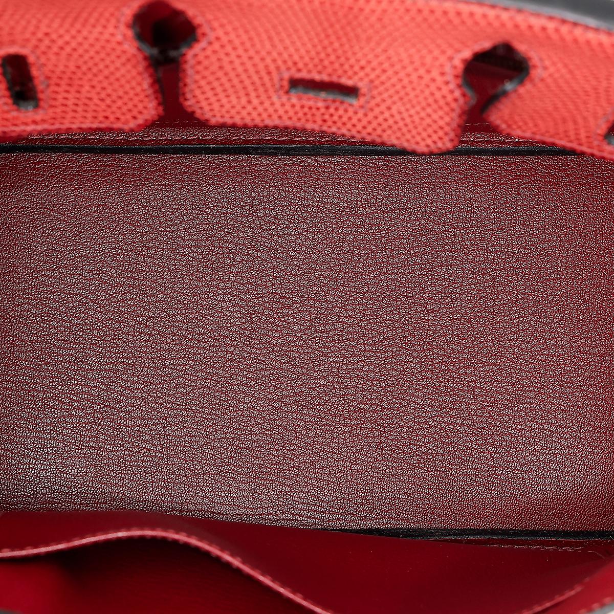 HERMÈS Lizard Birkin 25 handbag in Rouge H with Gold hardware - 16