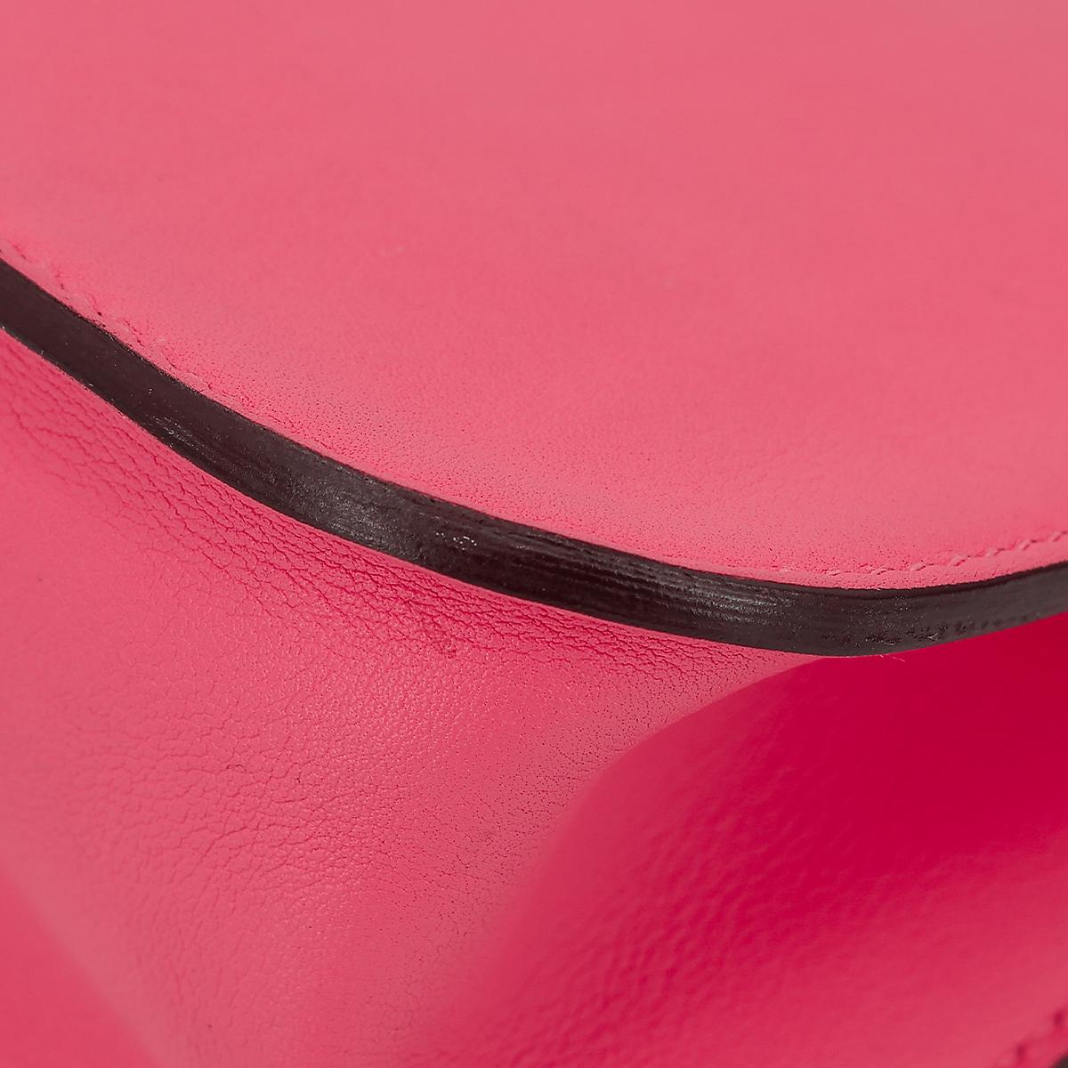 HERMÈS Halzan Mini shoulder bag in Rose Azalee Swift leather with Palladium hardware - 14
