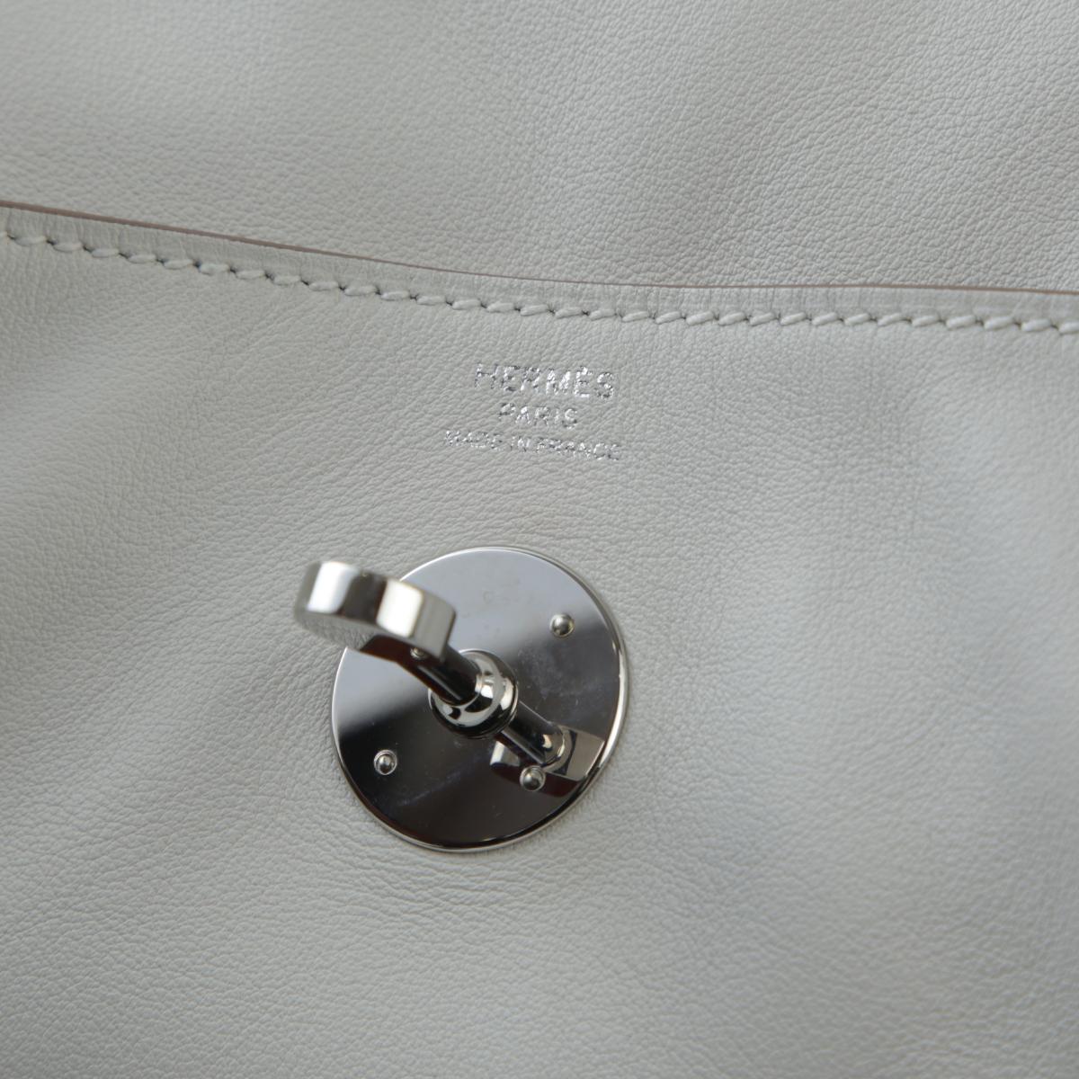 HERMÈS エルメス リンディ26 グリスパル グリメイヤー スイフト シルバー金具 B刻印 - 13