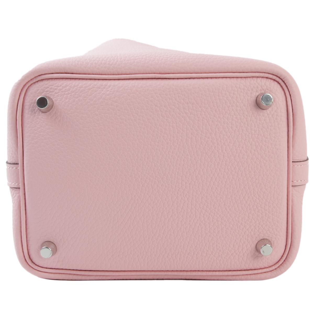 Unused ( Rank NS ) HERMÈS Picotin Lock PM Rose Sakura (3Q) Clemence Palladium hardware B (2023) - 7