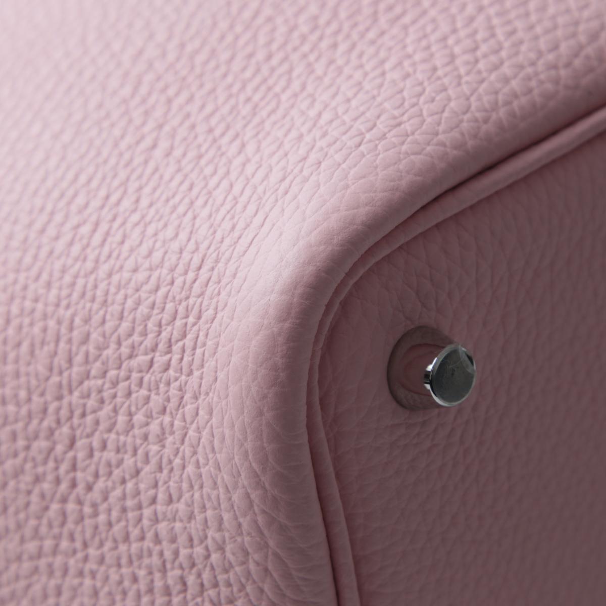 Unused ( Rank NS ) HERMÈS Picotin Lock PM Rose Sakura (3Q) Clemence Palladium hardware B (2023) - 10