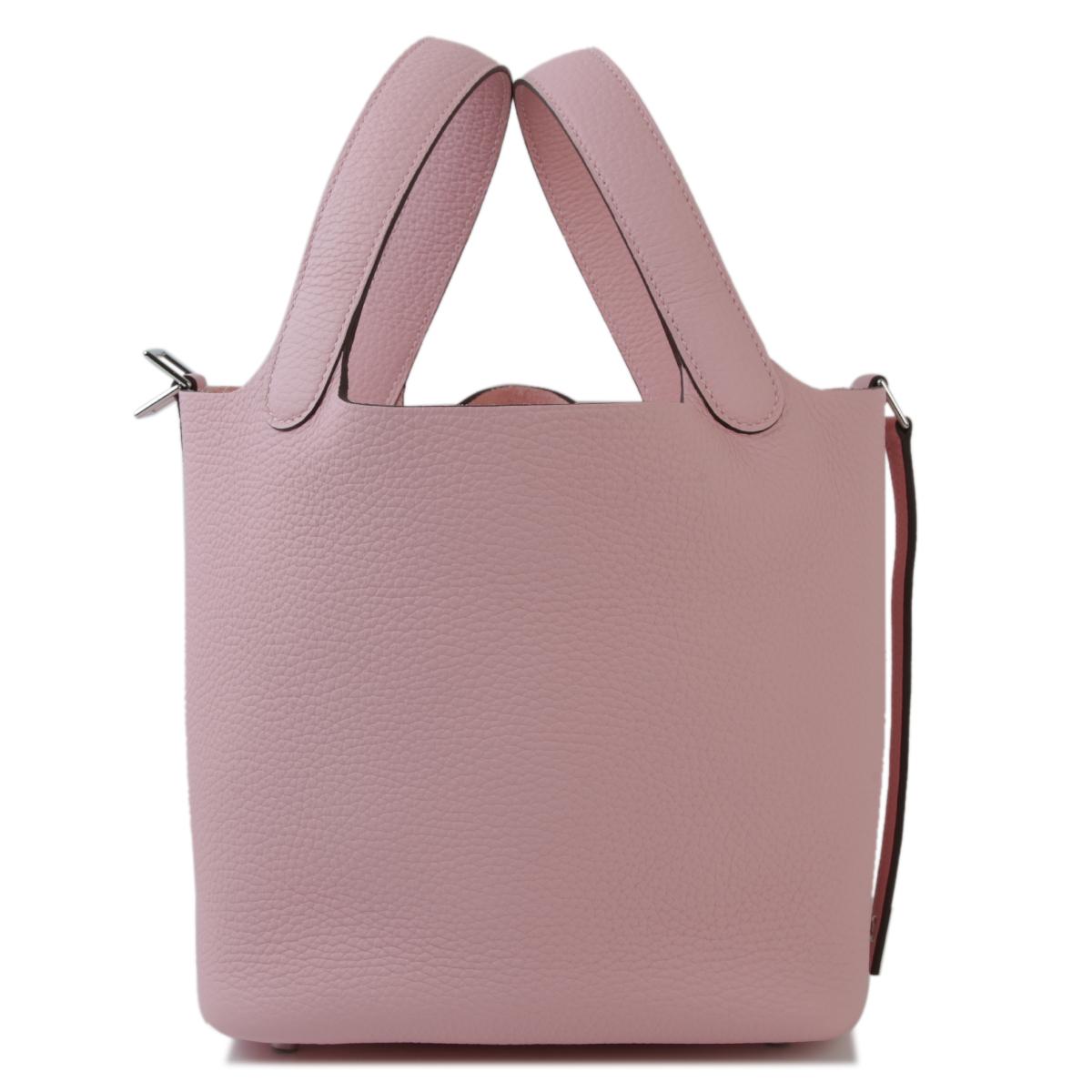 Unused ( Rank NS ) HERMÈS Picotin Lock PM Rose Sakura (3Q) Clemence Palladium hardware B (2023) - 4
