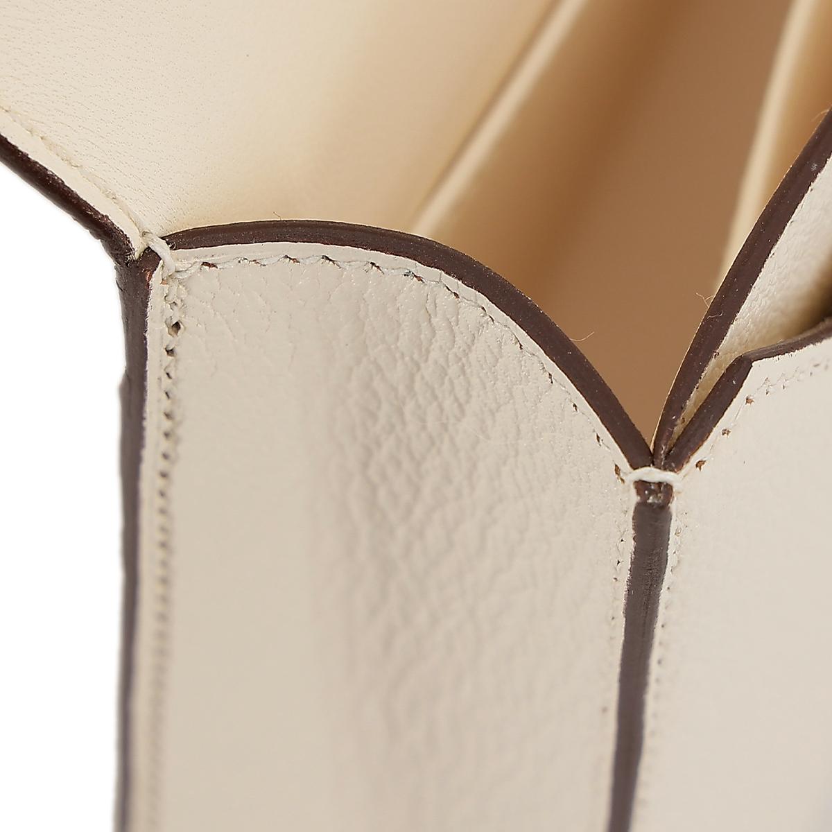 HERMÈS Verrou Mini shoulder bag in Nata Chevre leather with Palladium hardware - 20