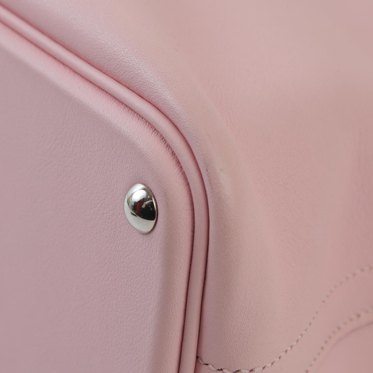 HERMÈS Bolide 27 handbag in Rose Sakura Swift leather with Palladium hardware - 9