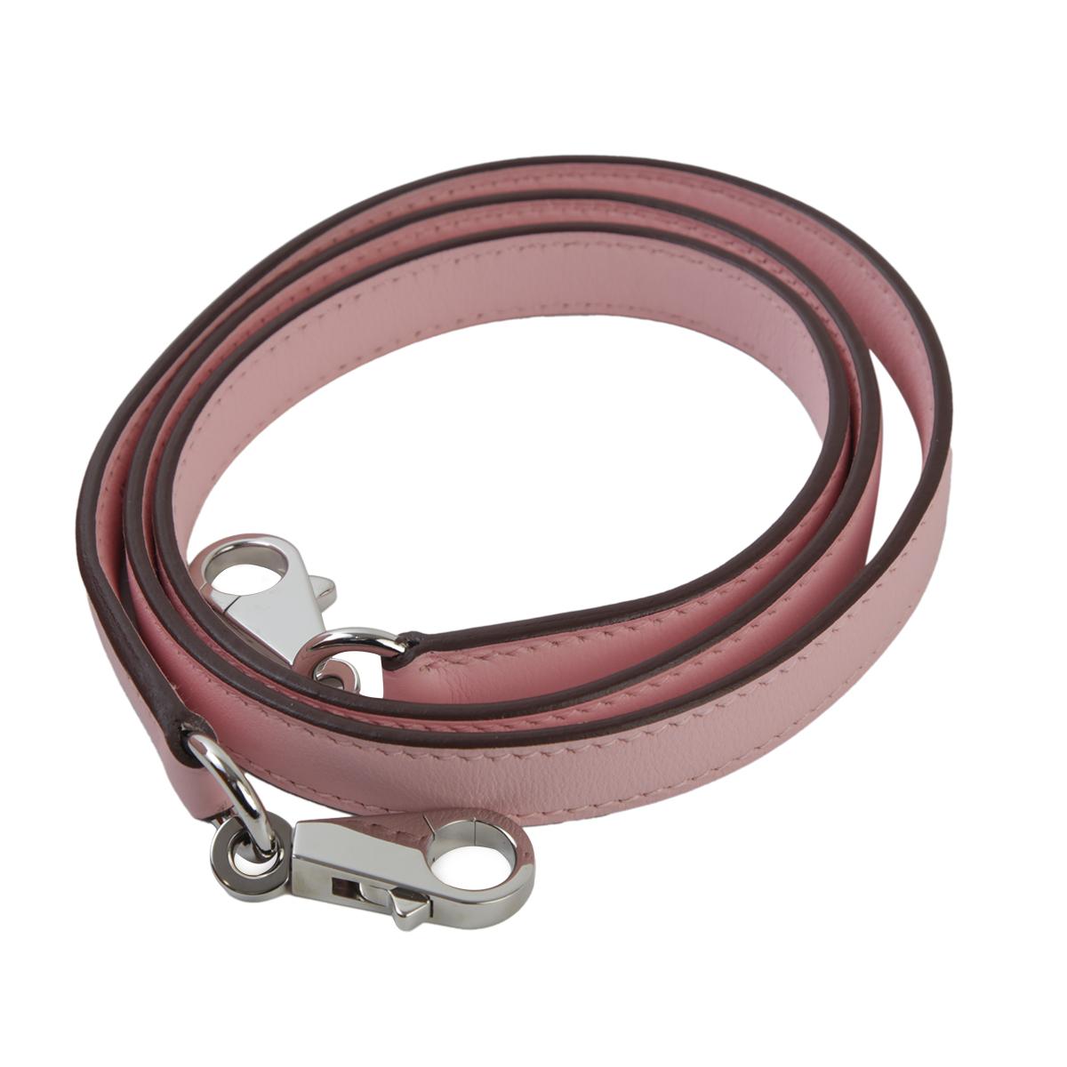 HERMÈS Bolide 27 handbag in Rose Sakura Swift leather with Palladium hardware - 14