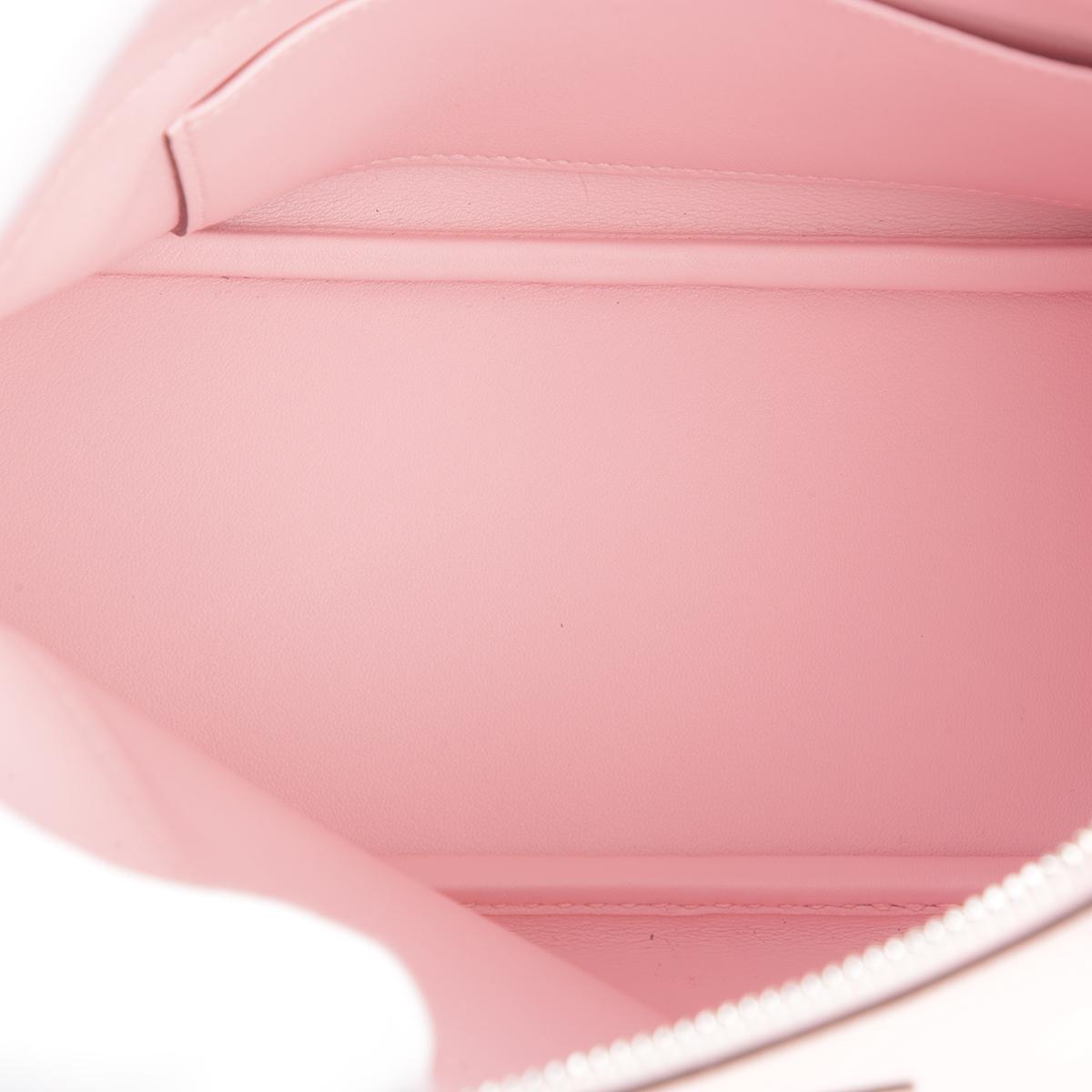 HERMÈS Bolide 27 handbag in Rose Sakura Swift leather with Palladium hardware - 13