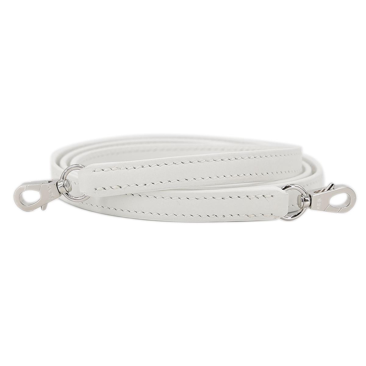 HERMÈS Limited Edition Kelly Picnic Mini handbag in New White Osier Wicker and Swift leather with Palladium hardware - 23