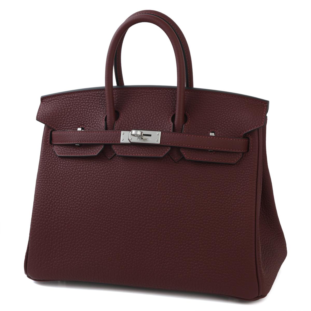 HERMÈS Birkin 25 handbag in Rouge H Togo leather with Rouge Venitien interior and Palladium hardware - 2