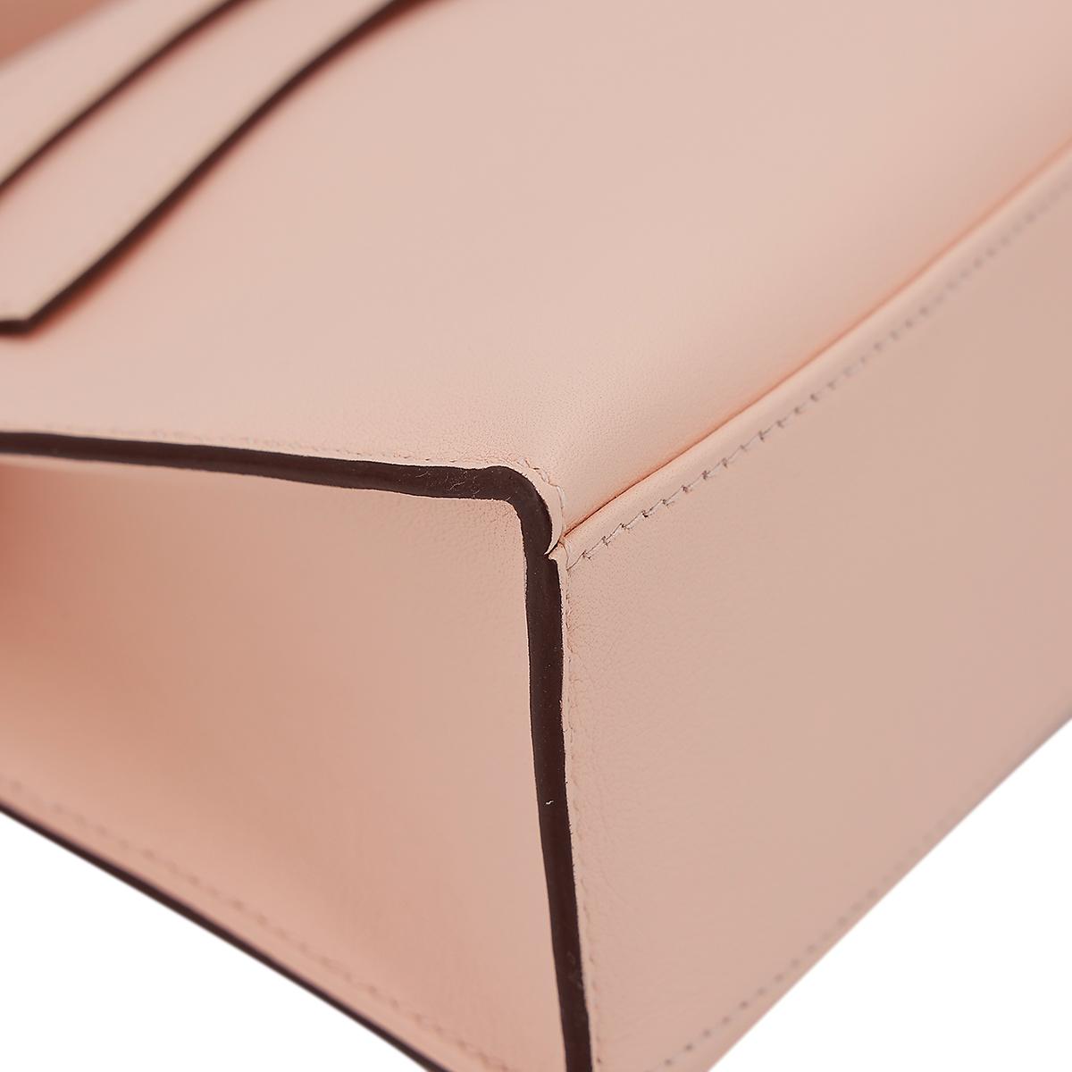 HERMÈS Kelly Pochette handbag in Rose Eglantine Swift leather with Palladium hardware - 7