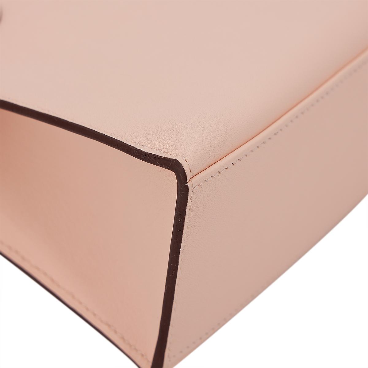 HERMÈS Kelly Pochette handbag in Rose Eglantine Swift leather with Palladium hardware - 9