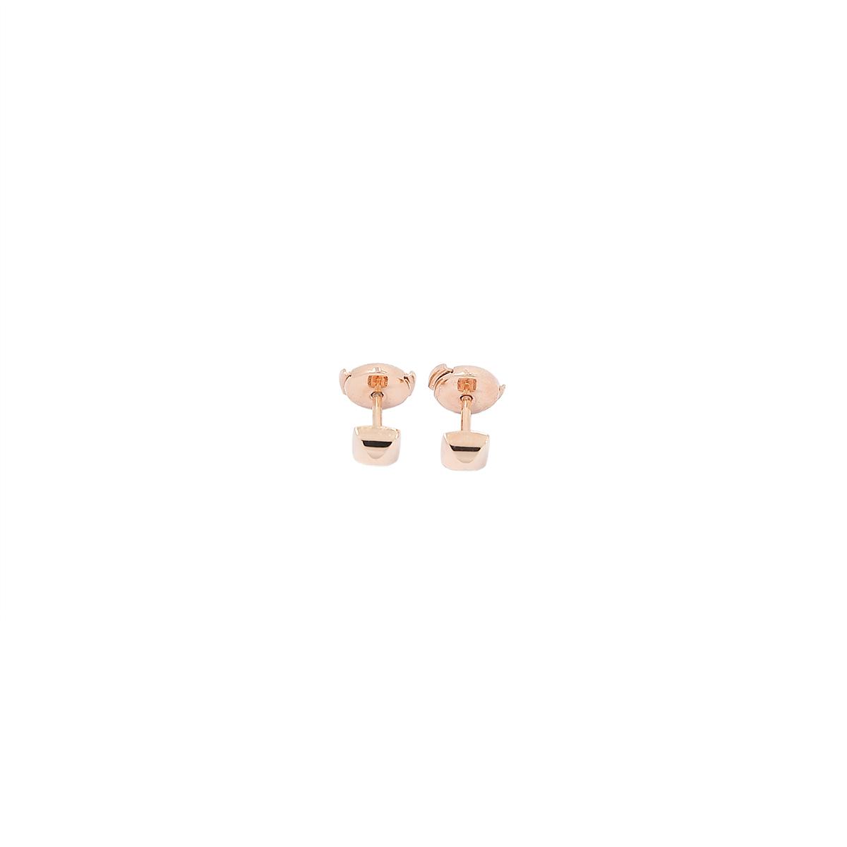 Brand New ( Rank N ) HERMÈS Clou d'H earrings Rose Gold - 2