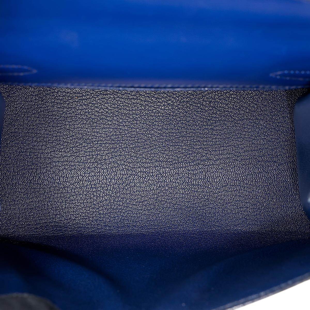 ランク A HERMÈS エルメス ミニケリー旧 ブルーサフィール ボックスカーフ ゴールド金具 ○Y刻印 - 21