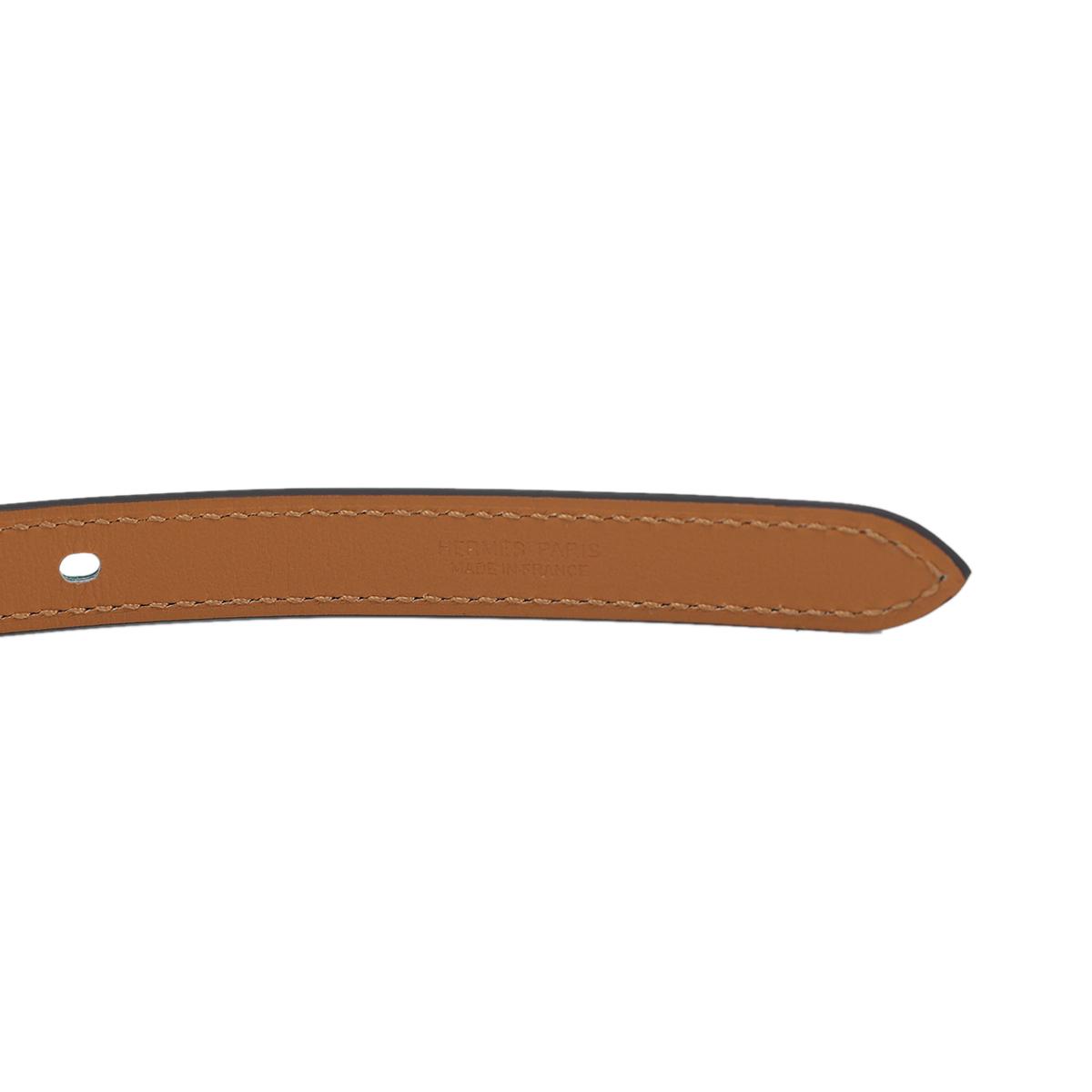 ランク N 新品 HERMÈS エルメス ポップH ベルト ヴェールジェイド エプソン シルバー金具 U刻印 - 8