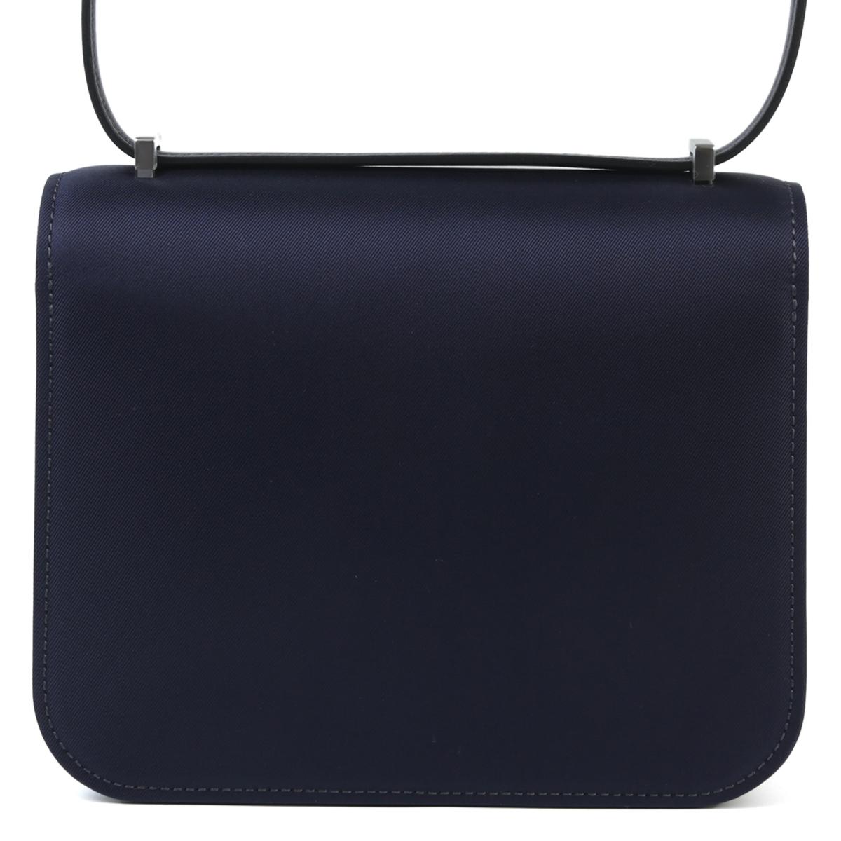 Unused ( Rank NS ) HERMÈS Constance Mini Bleu Nuit (2Z) Blue Marine (78) silk Palladium hardware B (2023) - 3