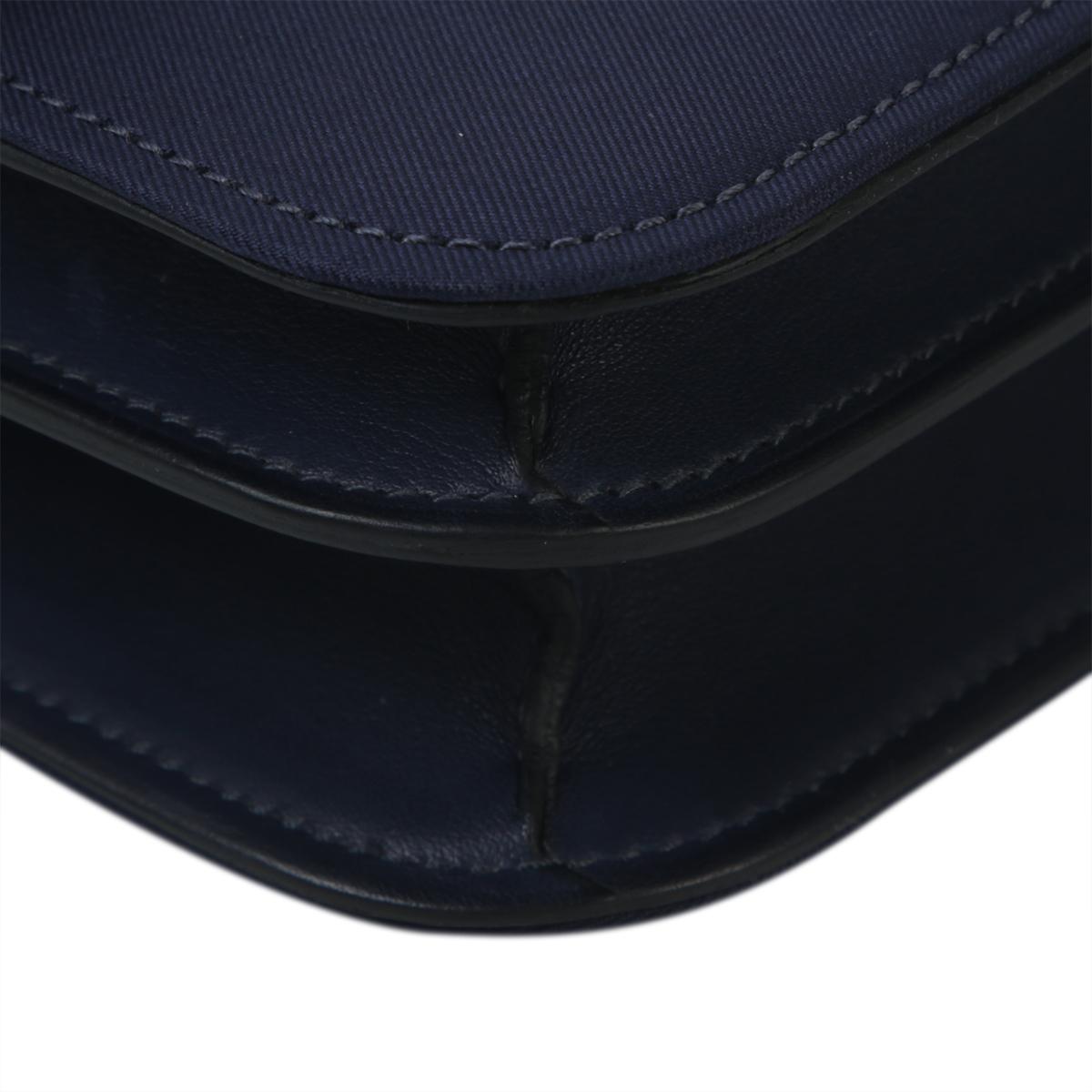 Unused ( Rank NS ) HERMÈS Constance Mini Bleu Nuit (2Z) Blue Marine (78) silk Palladium hardware B (2023) - 9