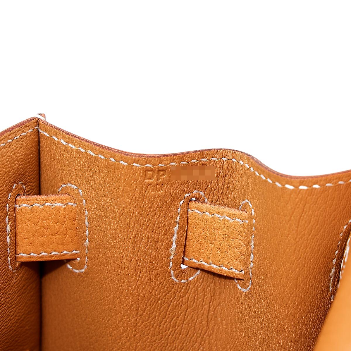 Unused ( Rank NS ) HERMÈS Kelly 28 Sellier Natural Sable (21) Natural Graine Palladium hardware D (2019) - 23
