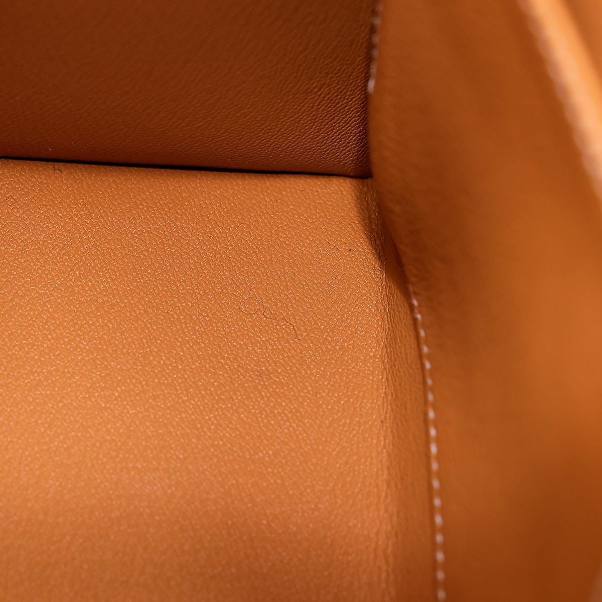 Unused ( Rank NS ) HERMÈS Kelly 28 Sellier Natural Sable (21) Natural Graine Palladium hardware D (2019) - 18