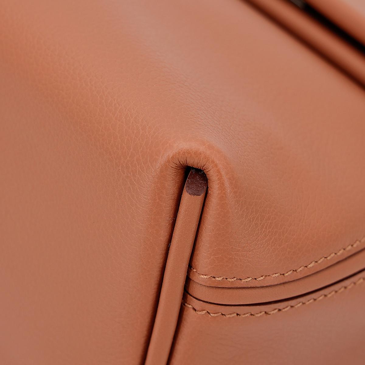 全新 HERMÈS 愛馬仕 24/24 - 21 mini 37 金棕色 Gold Evercolor皮 銀扣 B刻 2023年 - 9