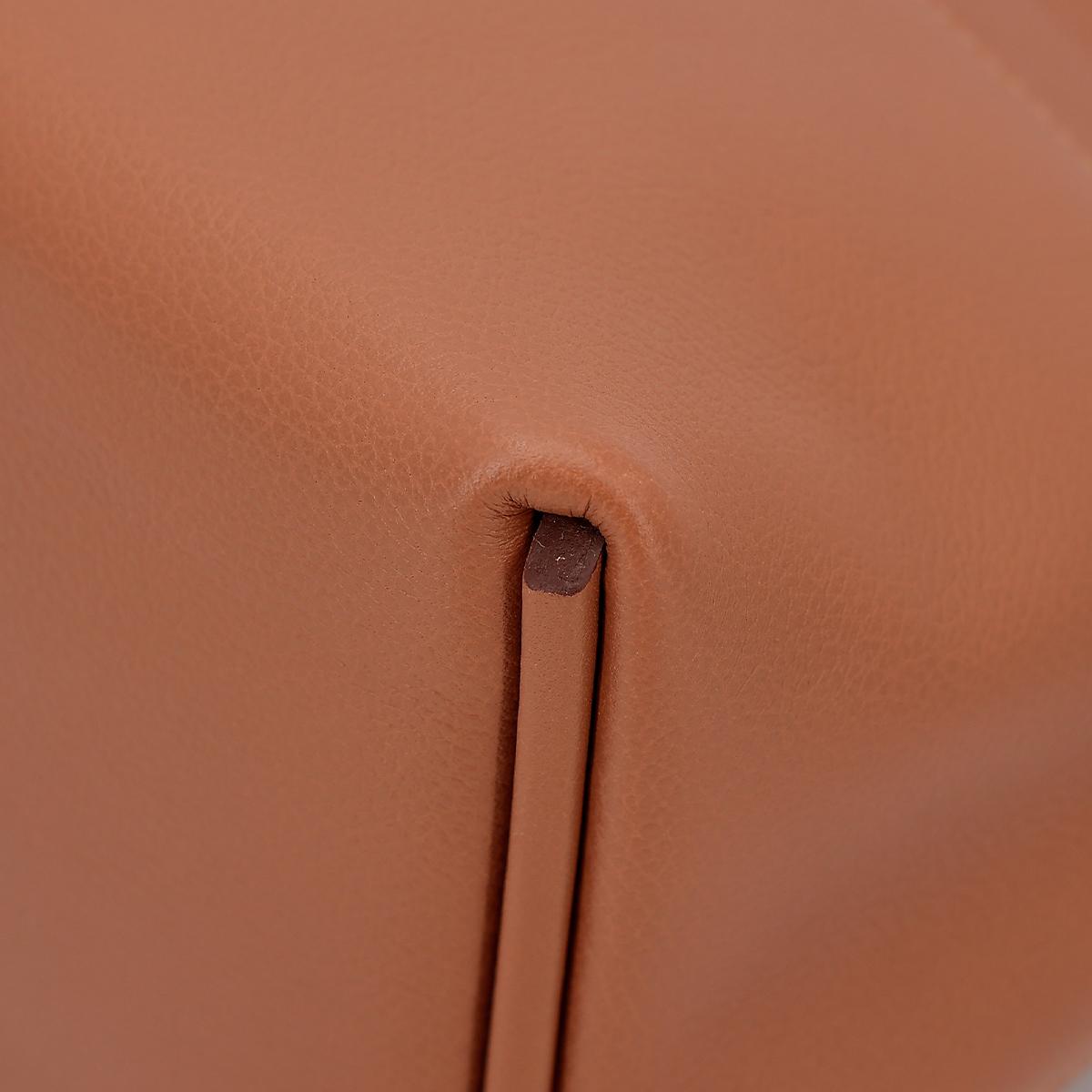 全新 HERMÈS 愛馬仕 24/24 - 21 mini 37 金棕色 Gold Evercolor皮 銀扣 B刻 2023年 - 11