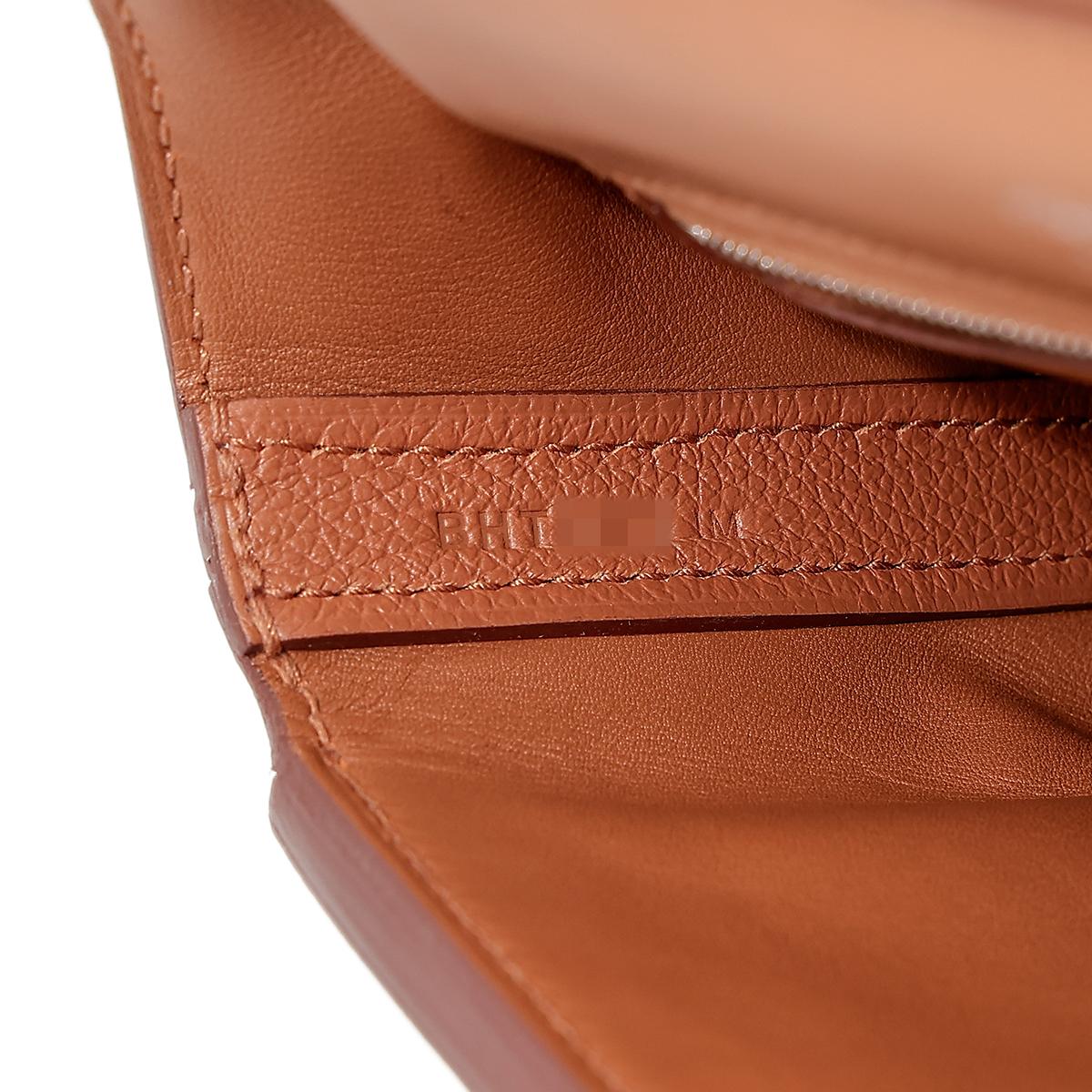 全新 HERMÈS 愛馬仕 24/24 - 21 mini 37 金棕色 Gold Evercolor皮 銀扣 B刻 2023年 - 20