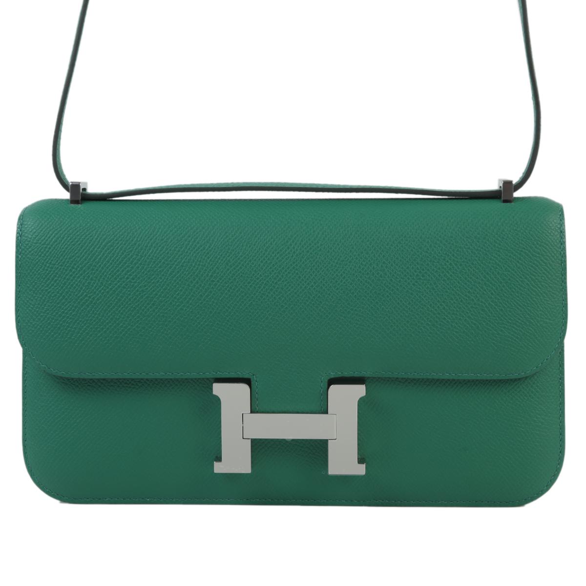 Unused ( Rank NS ) HERMÈS Constance Elan Vert Vertigo (U4) Epsom Palladium hardware B (2023) - 1