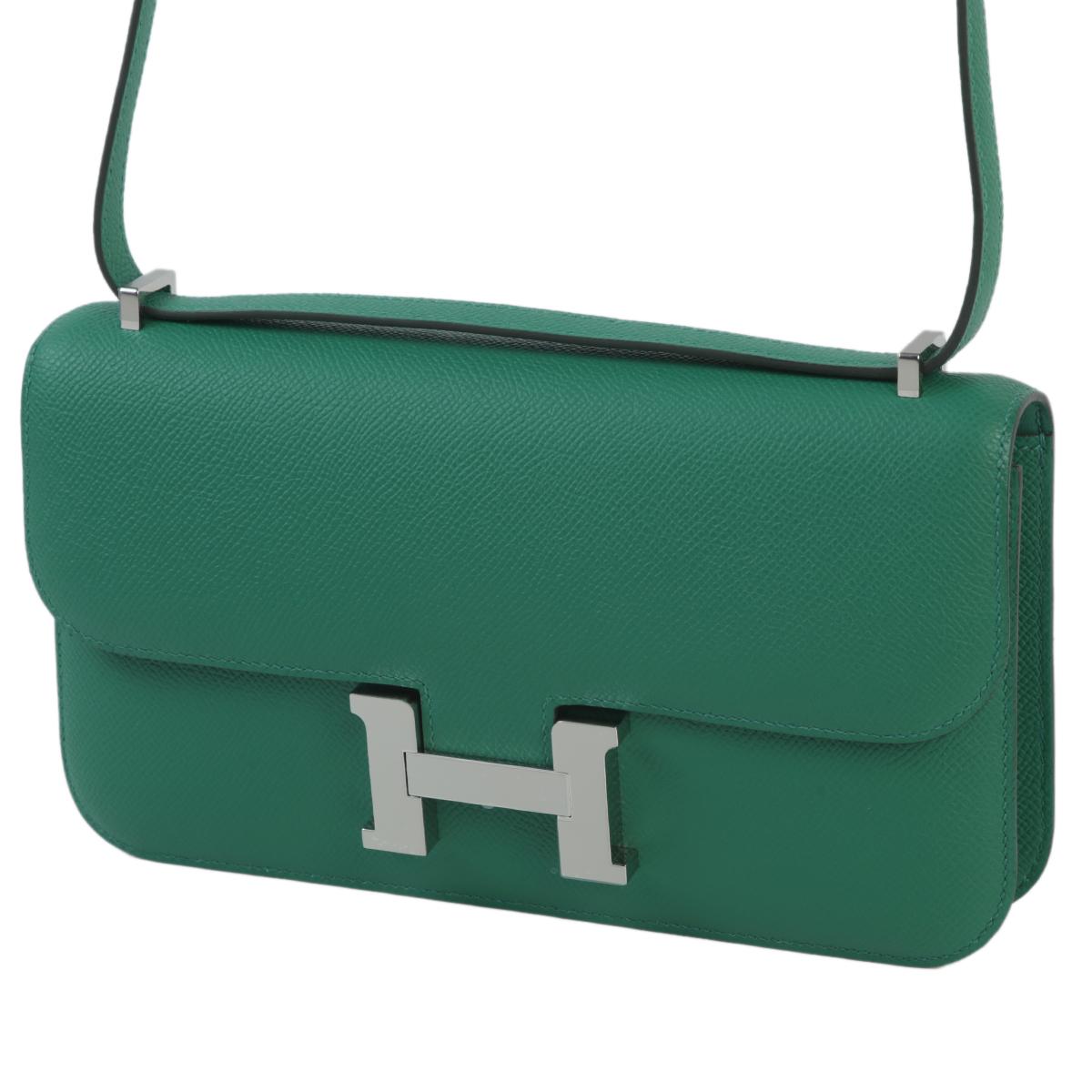 Unused ( Rank NS ) HERMÈS Constance Elan Vert Vertigo (U4) Epsom Palladium hardware B (2023) - 2